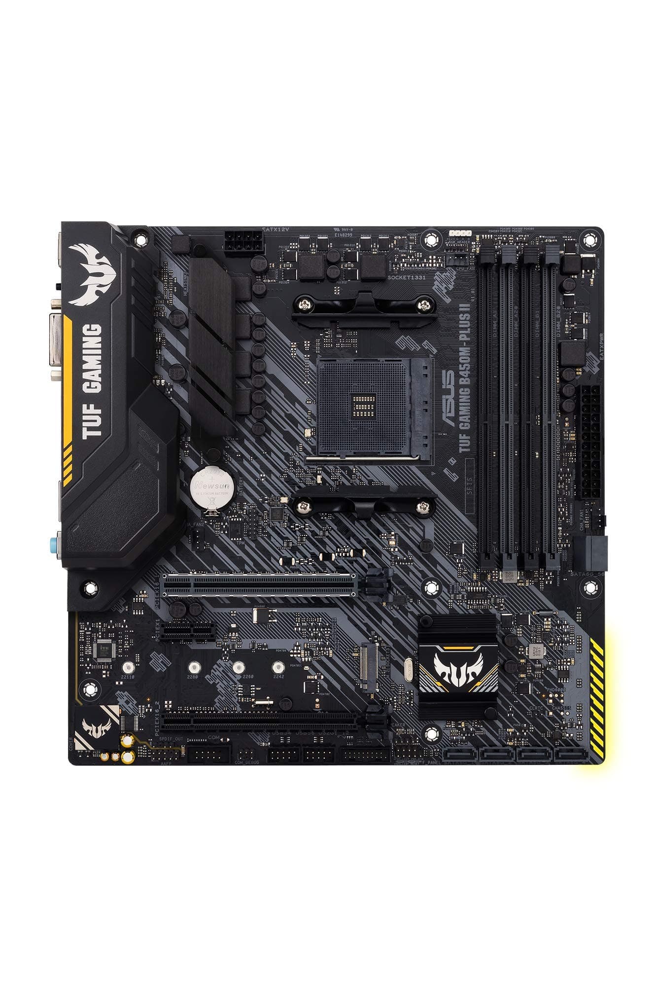 ASUS TUF Gaming B850M-PLUS II Mainboard Sockel AMD AM5 (AMD B850, mATX, DDR5 Speicher, 1x PCIe 5.0 M.2, 2X PCIe 4.0 M.2, Aura Sync) Bild 2