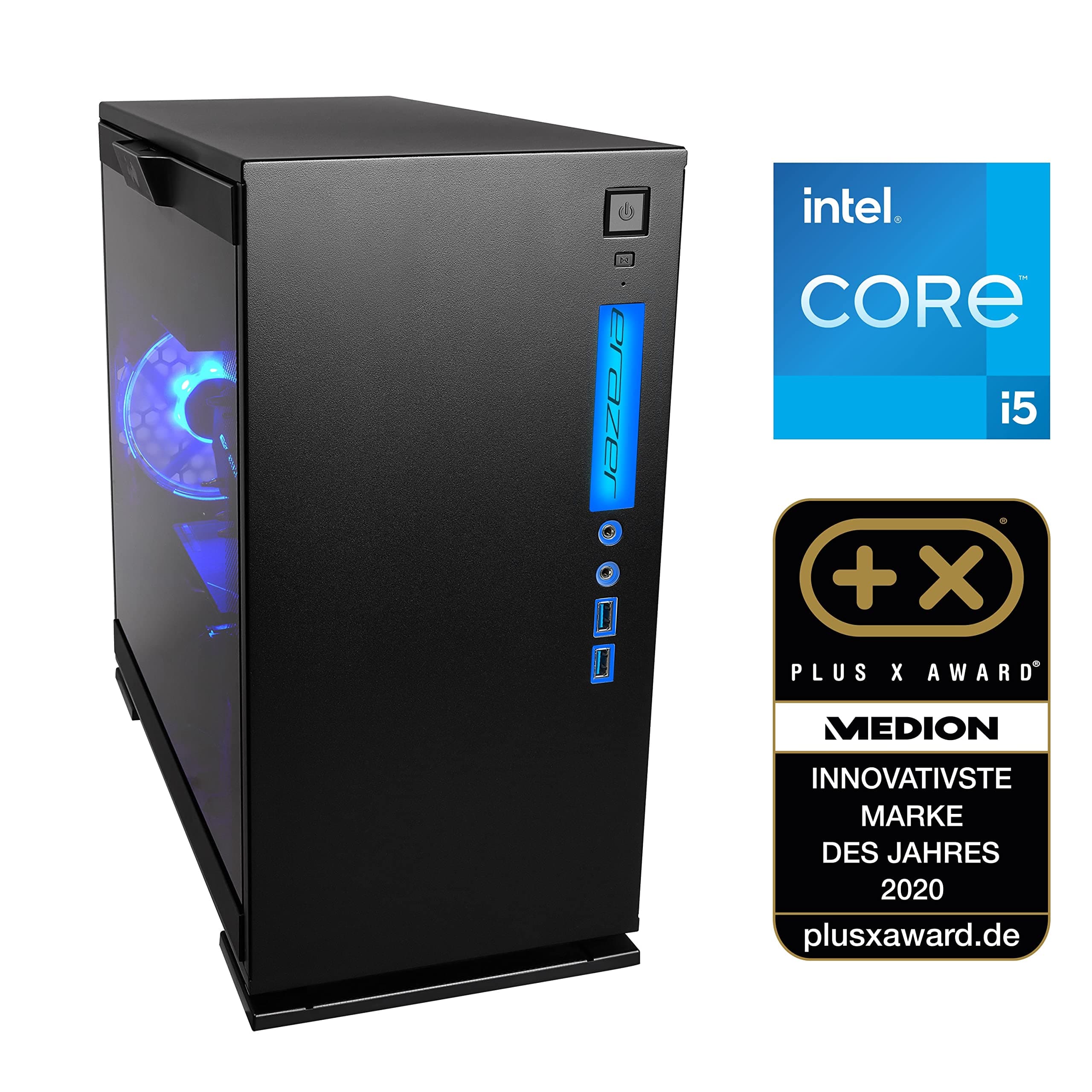 ERAZER Engineer X10 High End Gaming Desktop PC (Intel Core i5-13400F, 16GB DDR4 RAM, 1TB PCIe SSD, GeForce RTX 4060 Ti 8GB GDDR6, Win 11 Home) Bild 2