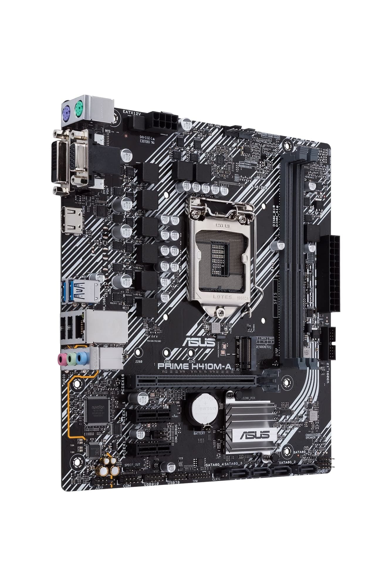ASUS Prime H410M-A/CSM Mainboard Sockel Intel LGA 1200 (mATX, M.2, USB 3.2 Gen 1, SATA 6Gbit/s, COM-Header, TPM-Header) Bild 7