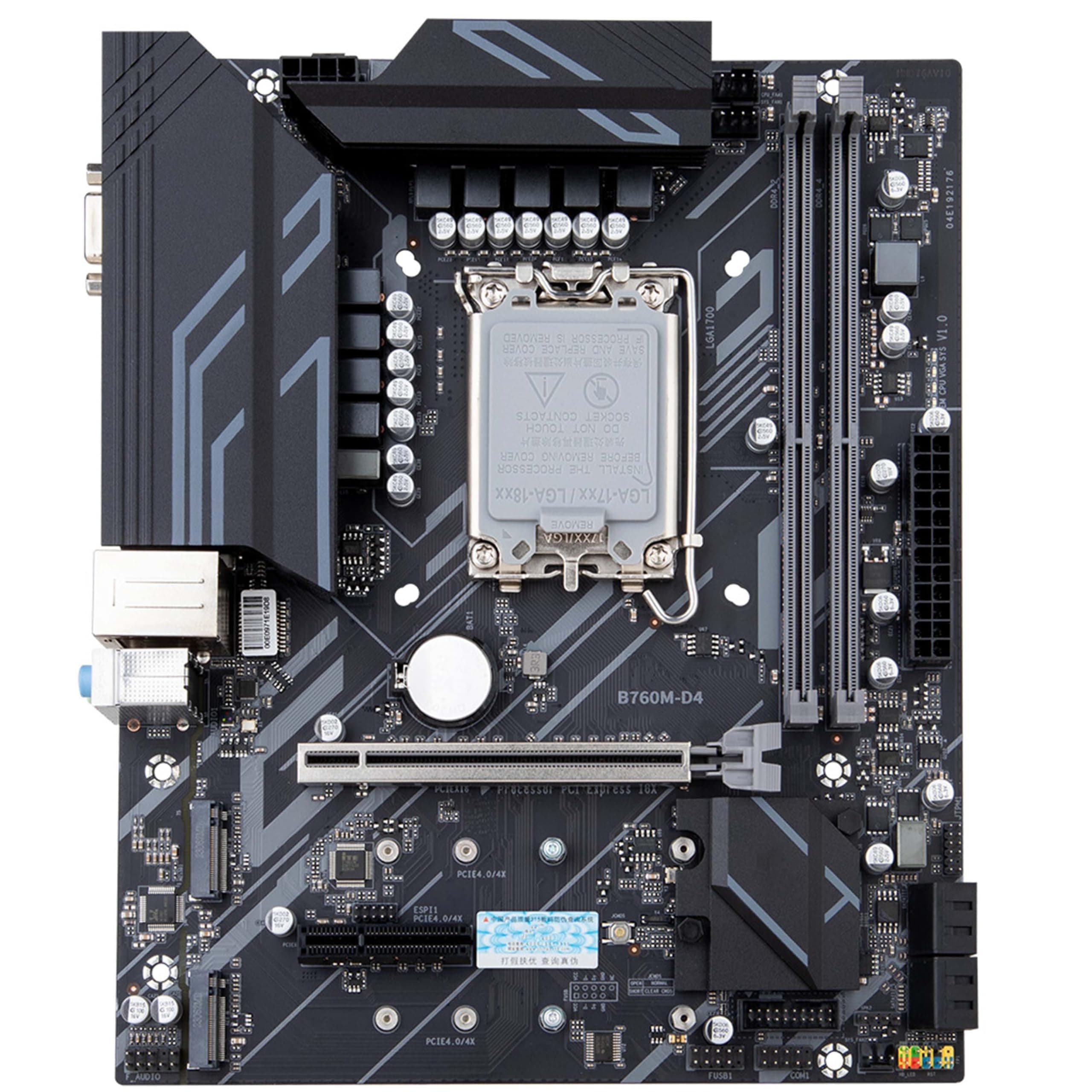 Simpletek - Mainboard kompatibel B760M-D4 LGA 1700 Micro-ATX Chipsatz B760 | 2X DDR4 MAX 64GB | 4xSATA3.0 6Gbps | VGA HDMI Displayport Bild 3