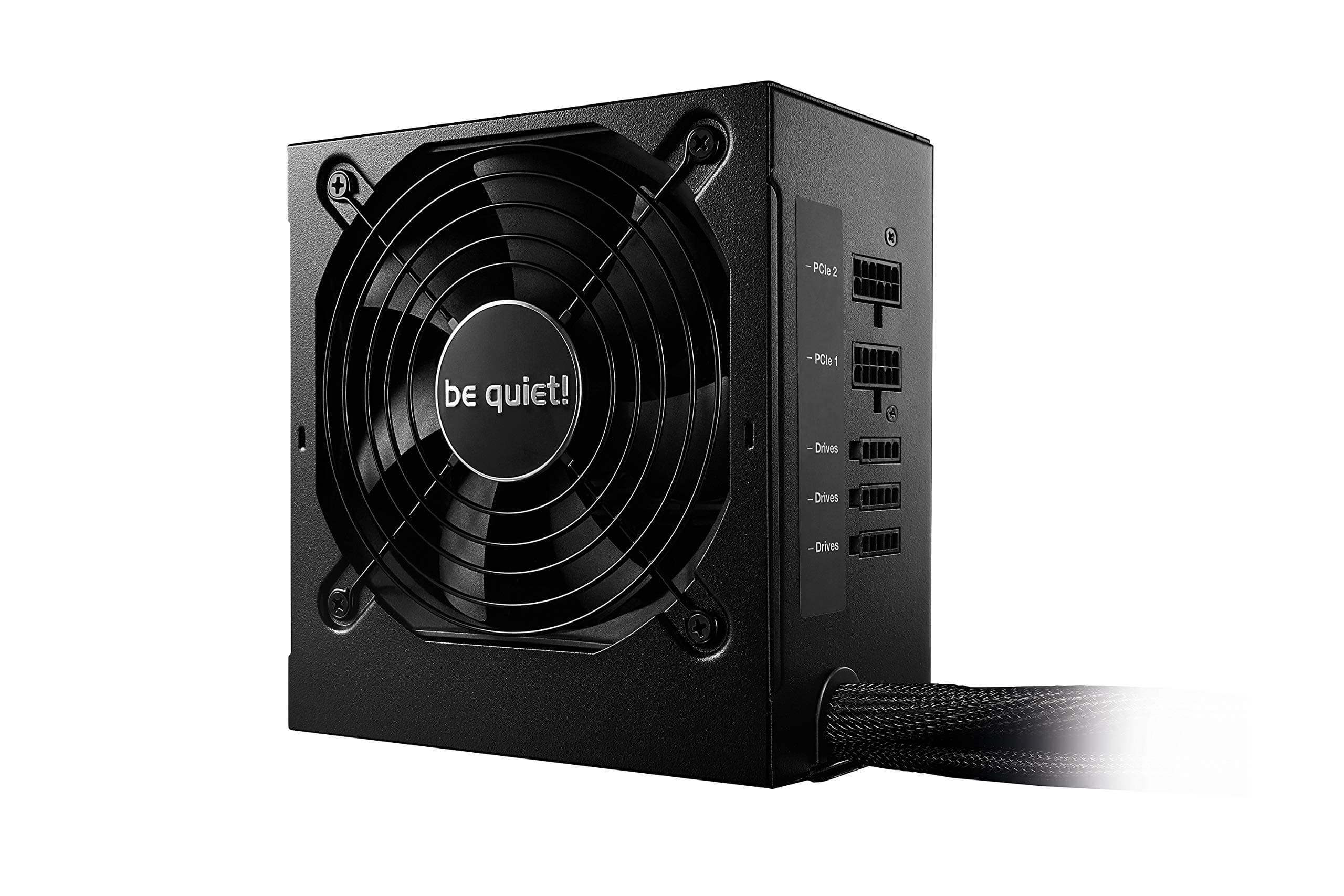 be quiet! System Power 9 600W cm PC-Netzteil | 80 Plus Bronze Effizienz | ATX | mit Kabelmanagement | Schwarz | BN302 Bild 2