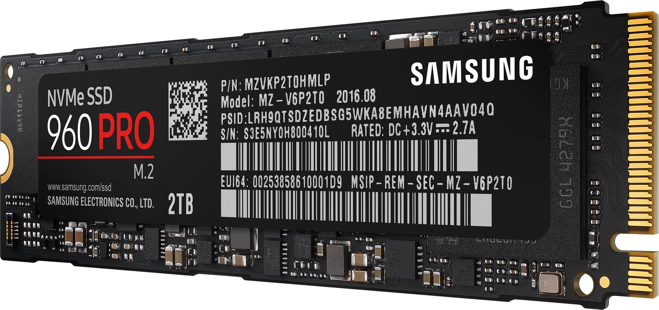 Samsung 960 PRO MZ-V6P2T0BW Interne Solid State Drive (2TB) Bild 5
