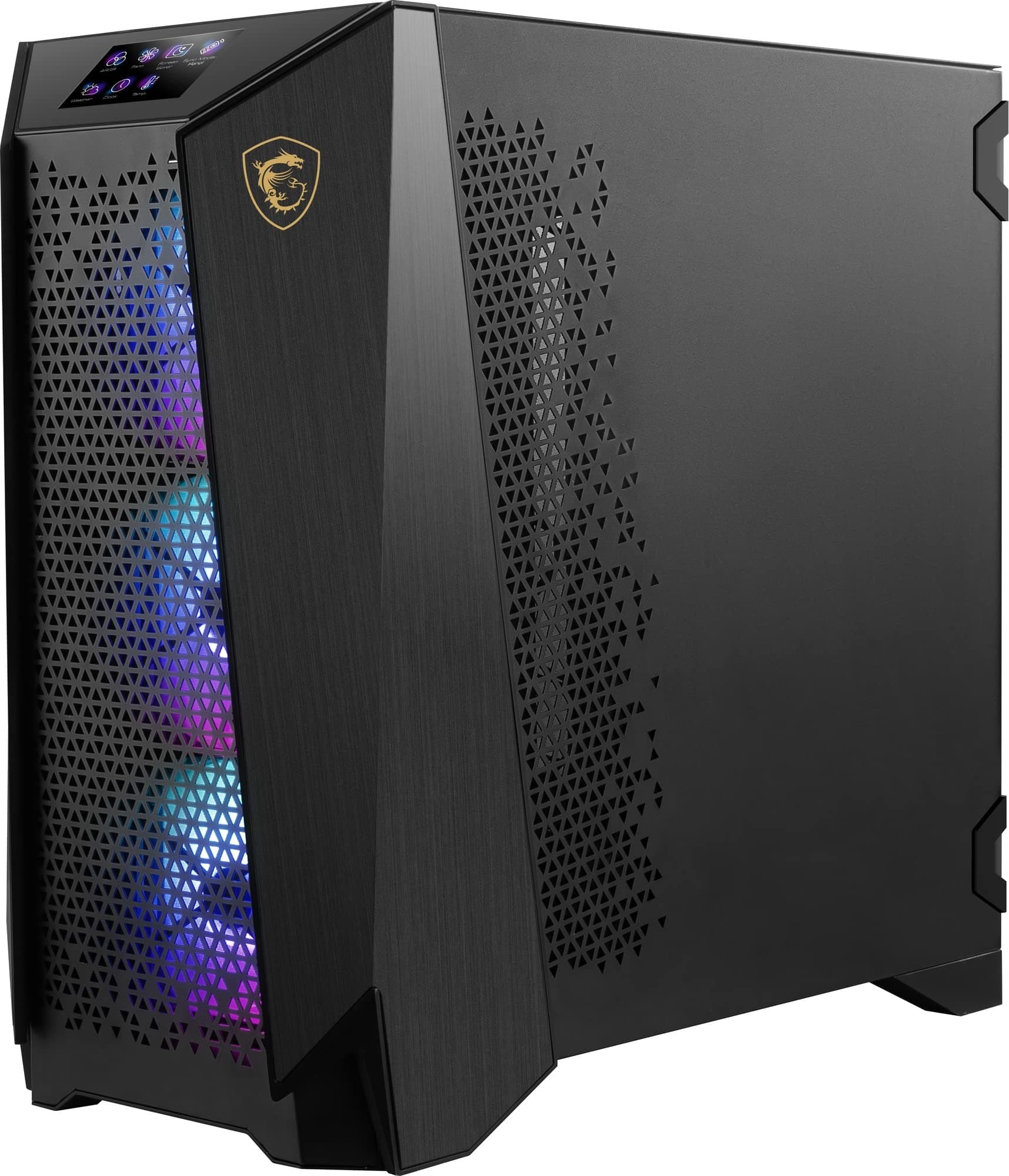 MSI Meg Prospect 700R PC-Gehäuse, Mid-Tower, E-ATX-Kapazität, IPS-Touchscreen, modulares Seitenpanel, 4 x 140 mm ARGB-Lüfter, USB 3.2 Gen, 2 x 2 Typ-C Bild 7