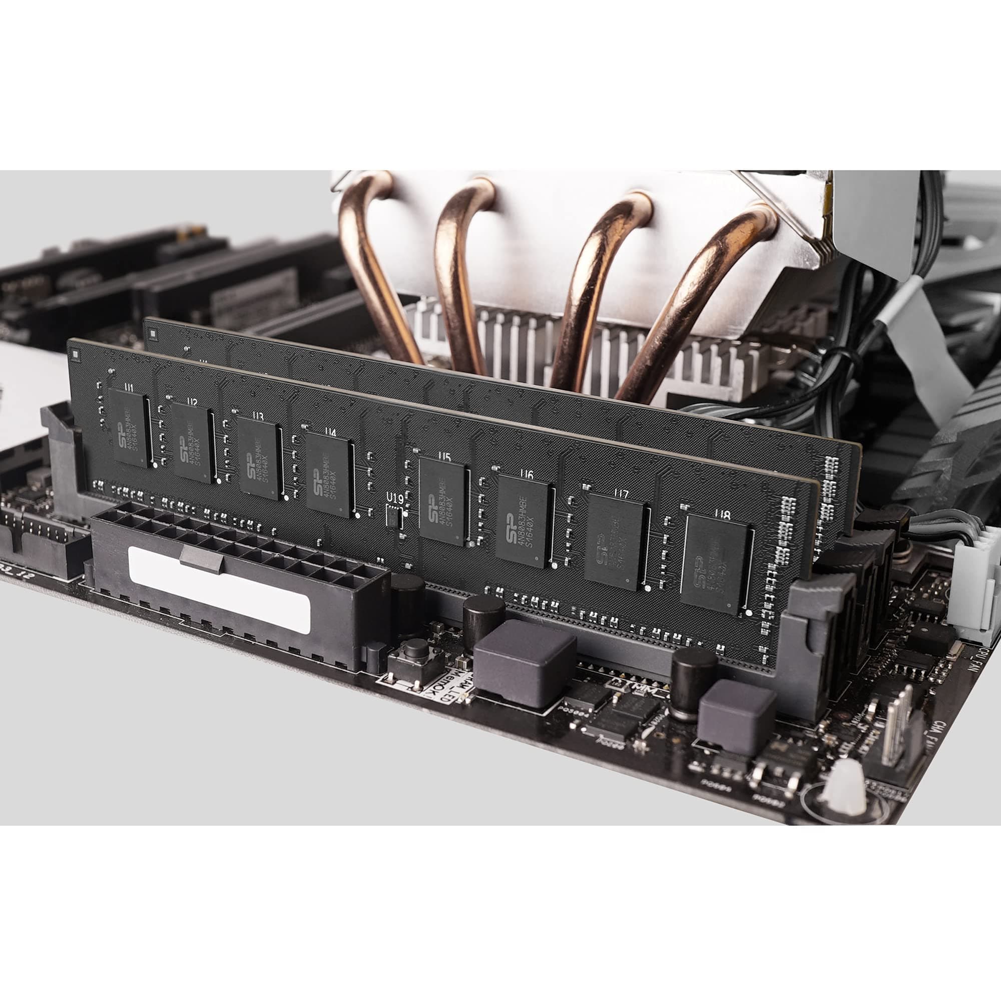 Silicon Power DDR4 16GB Kit (8GB x2) 3200MHz (PC4-25600) CL22 UDIMM 288-Pin Desktop-Speicher Bild 5