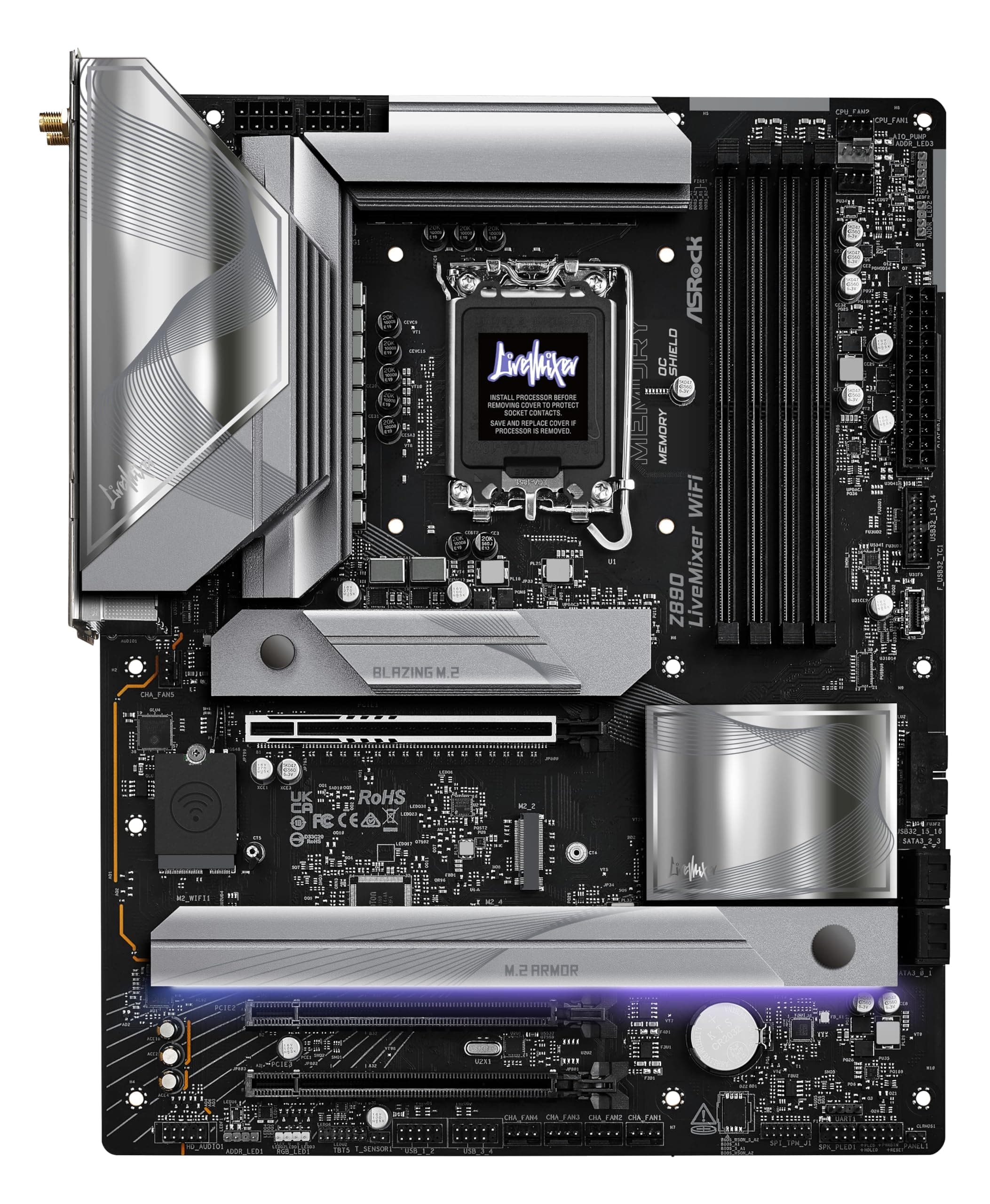 ASRock Z890 LiveMixer WiFi Intel S1851 DDR5 90-MXBPE0-A0UAYZ Bild 3
