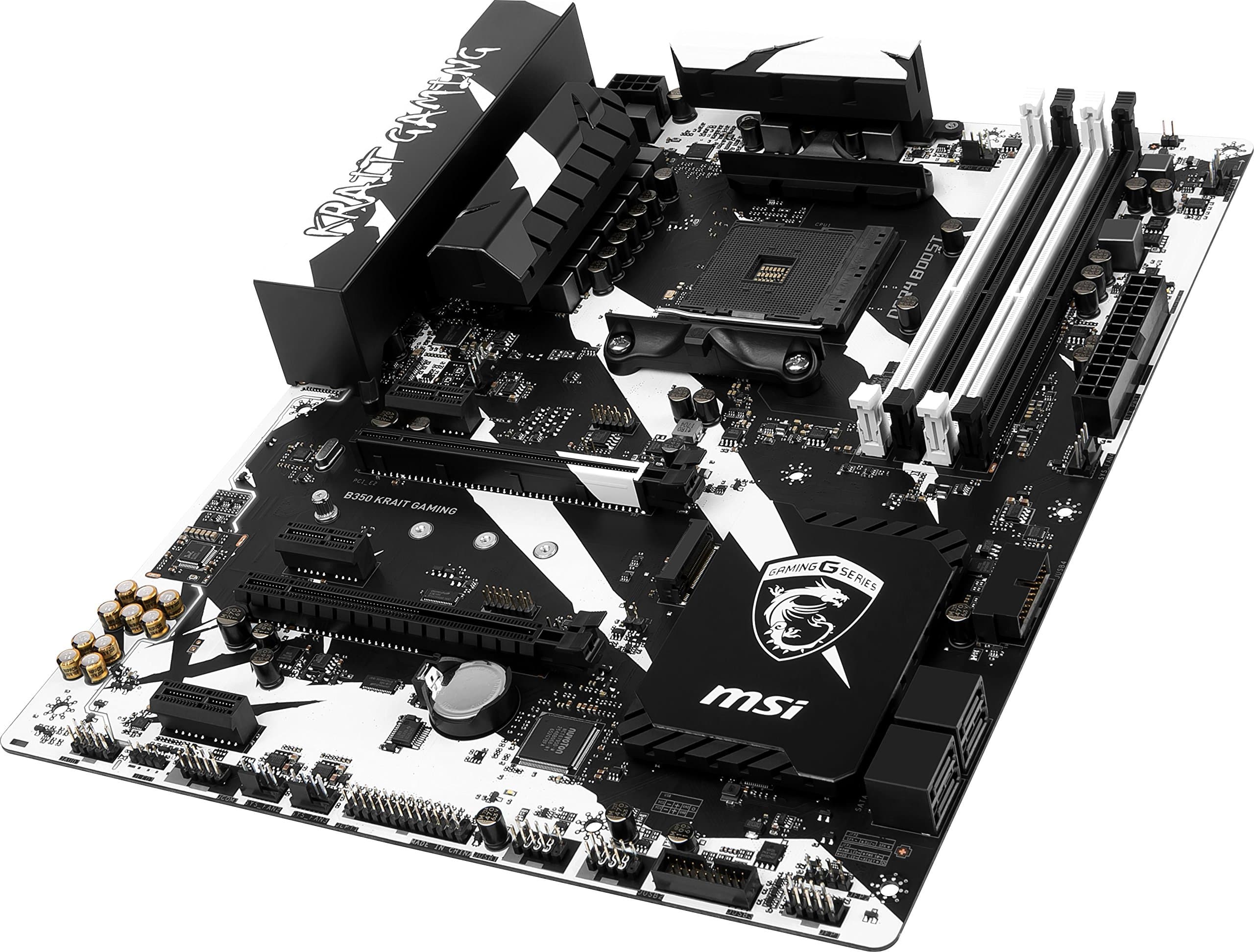 MSI B350 KRAIT GAMING, Sockel AM4, DDR4, HDMI,DVI 1x M.2 & 10x USB 3.1(2x Gen2 & 8x Gen1), 1x USB-C ATX Mainboard Bild 7