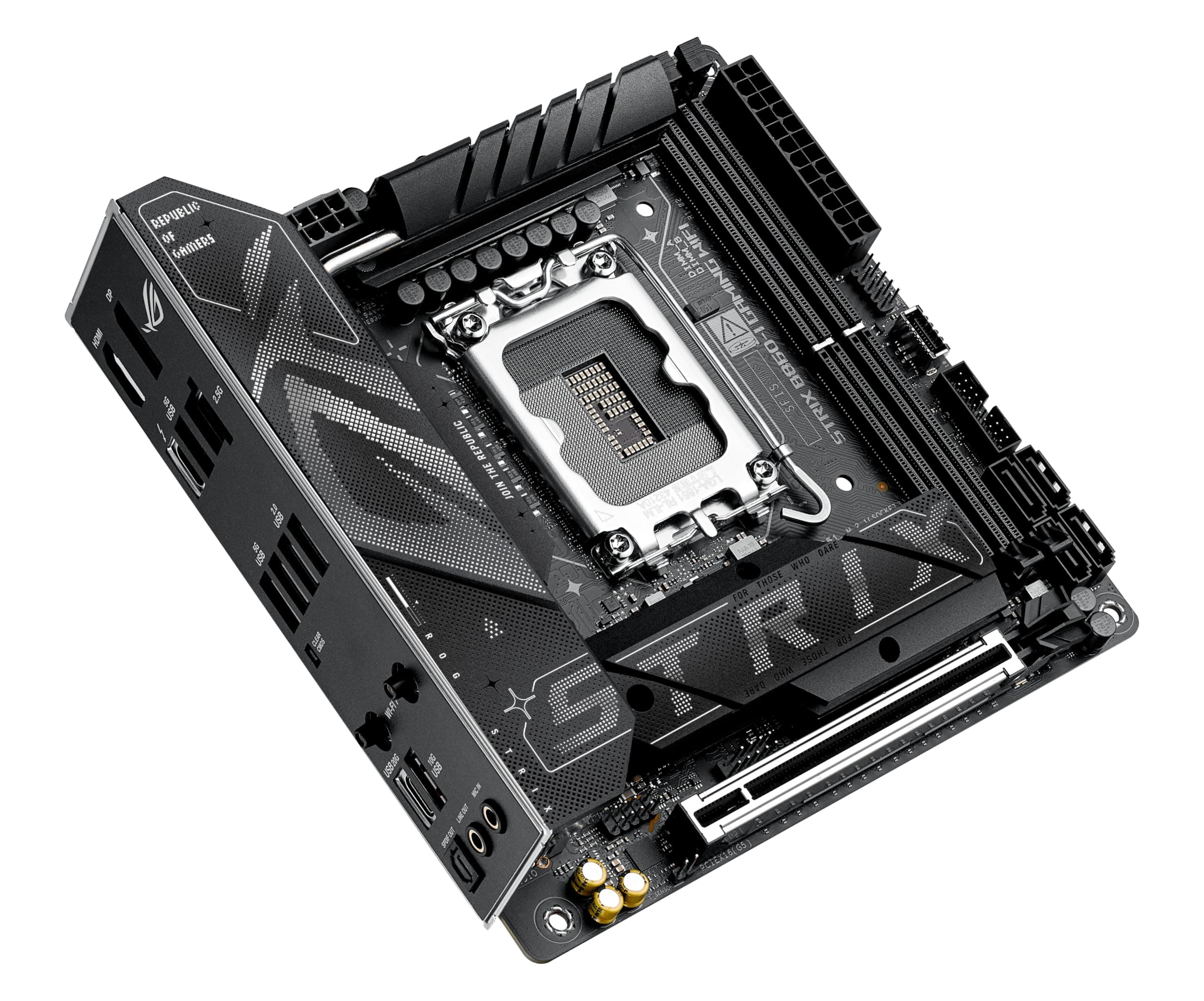 ASUS ROG Strix B860-I Gaming WiFi Mainboard Sockel Intel LGA 1851 (Intel B860, mini-ITX, DDR5 Speicher, PCIe 5.0, WiFi 7, Thunderbolt 4, Aura Sync) Bild 5