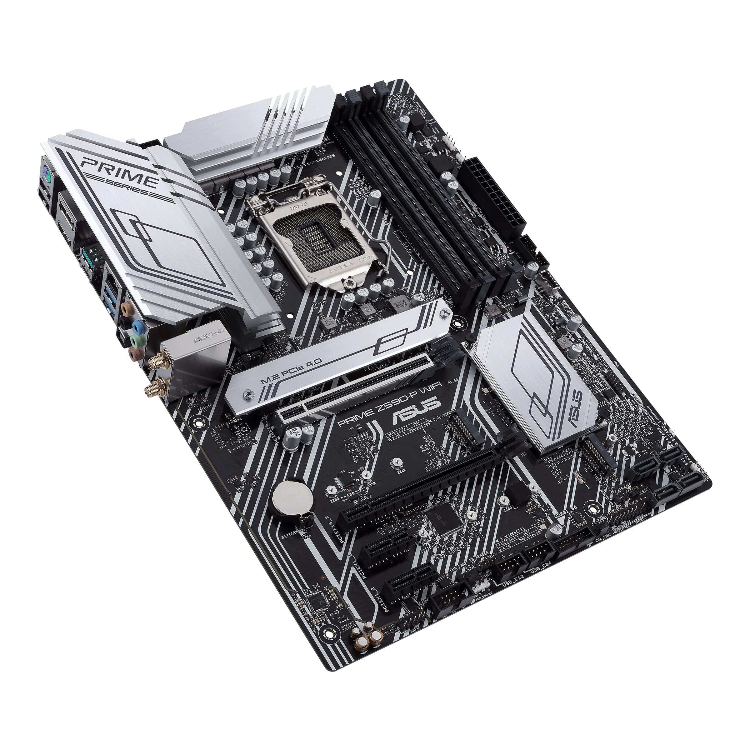 ASUS Prime Z590-P WiFi LGA 1200 (Intel 11./10th Gen) ATX Motherboard (PCIe 4.0, 10+1 Power Stages 3X M.2 WiFi 6, 2.5GB LAN, Frontpanel USB 3.2 Gen 2 USB Type-C , Thunderbolt 4 Unterstützt Aura Sync RGB) Bild 5