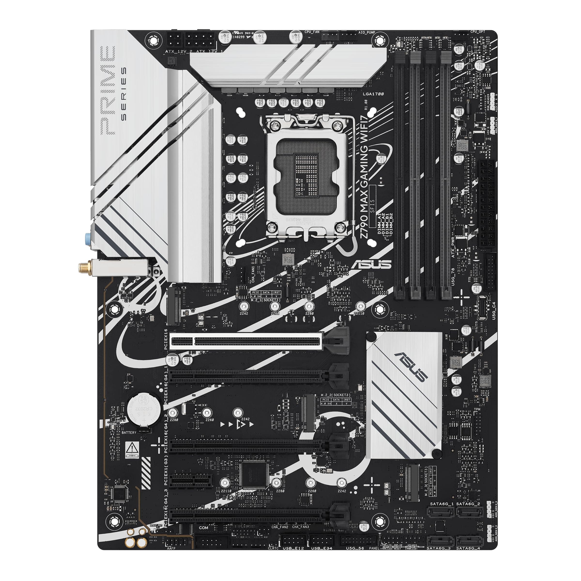 ASUS Z790 MAX Gaming WIFI7 Intel Z790 (LGA 1700) ATX Motherboard mit PCIe 5.0, DREI M.2 Slots, 14+1 DrMOS, DDR5, WiFi 7, Realtek 1 GB LAN, HDMI, USB 20Gbps Type-C®, Thunderbolt™ (USB4®), Aura Sync Bild 3