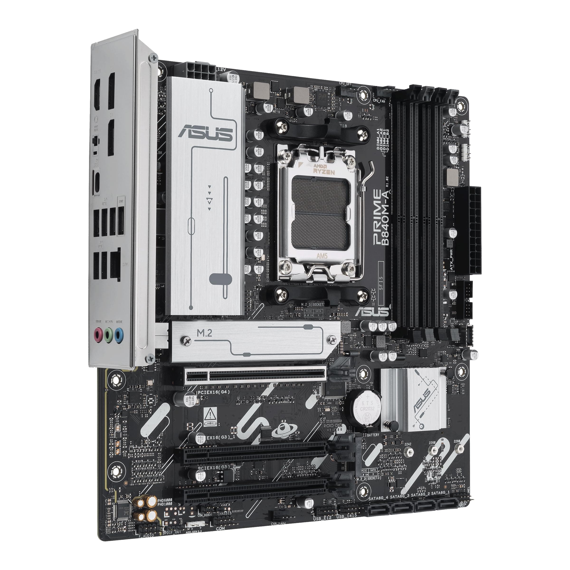 ASUS Prime B840M-A-CSM Mainboard Sockel AMD AM5 (AMD B840, mATX, DDR5 Speicher, 3X M.2, PCIe 4.0, Aura Sync) Bild 5