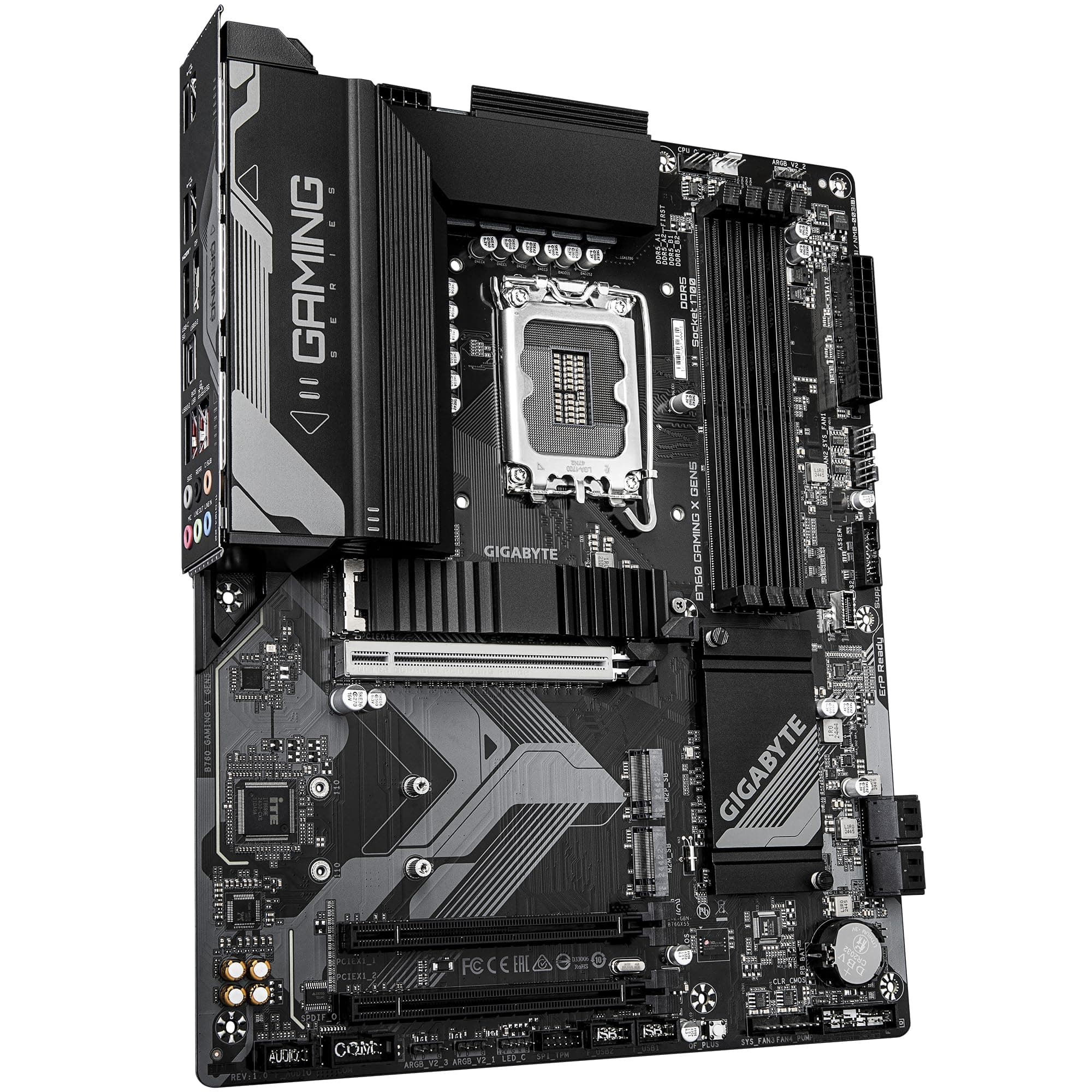 GIGABYTE B760 Gaming X GEN5 Mainboard – Unterstützt Intel Core Prozessoren der 14. Generation, 8+1+1 Phasen VRM, bis zu 5600 MHz DDR5, 3 x PCIe 4.0 M.2, 2.5 GbE LAN, USB 3.2 Gen 2 Bild 5