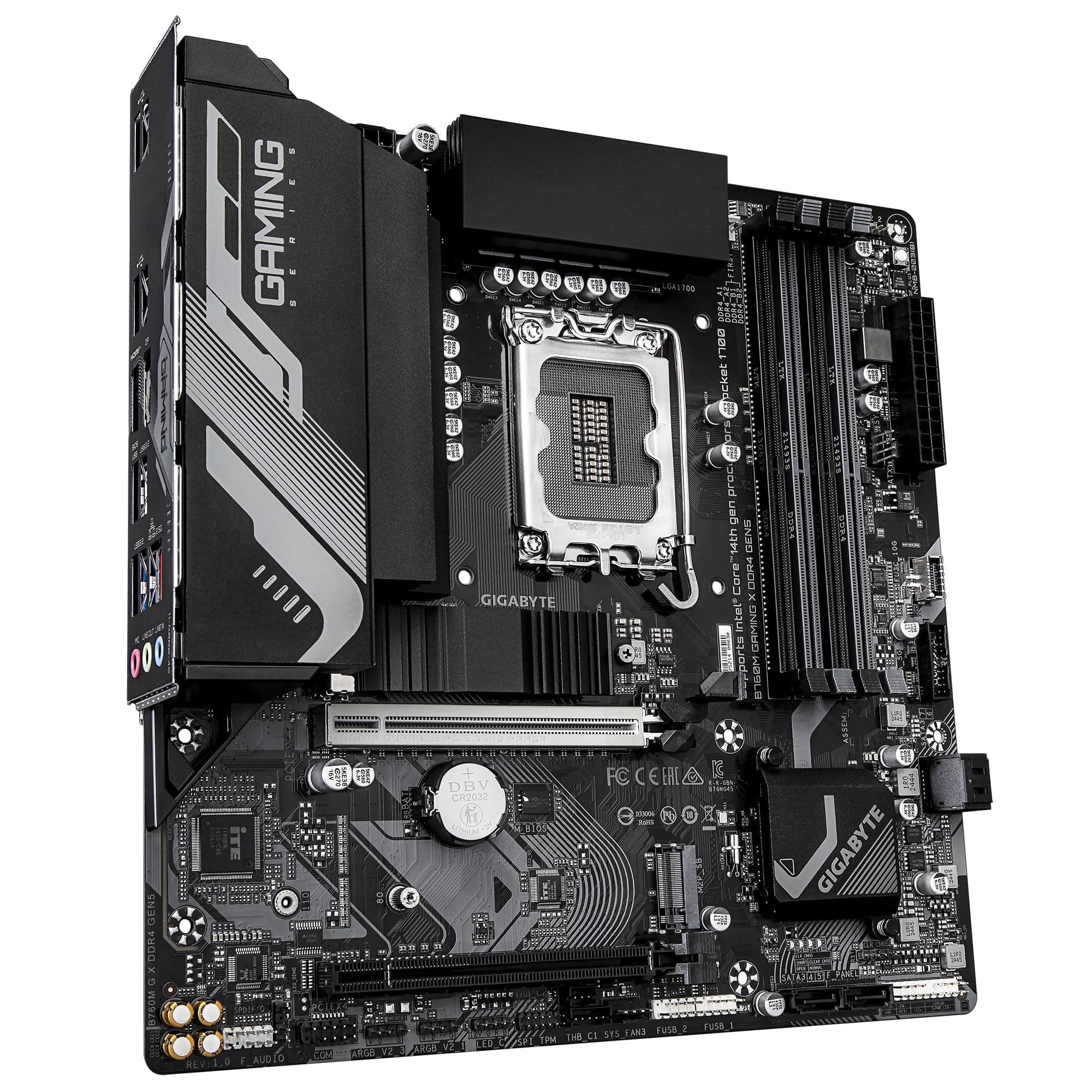 GIGABYTE B760M Gaming X DDR4 GEN5 Mainboard – Unterstützt Intel Core Prozessoren der 14. Generation, 8+1+1 Phasen VRM, bis zu 3200 MHz DDR4, 2 x PCIe 4.0 M.2, 2.5 GbE LAN, USB 3.2 Gen 1 Bild 5