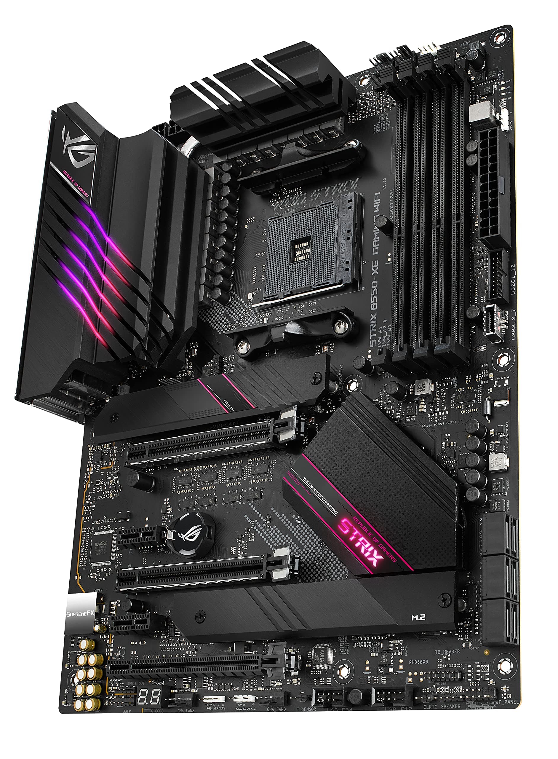 ASUS ROG Strix B550-XE Gaming WiFi Mainboard Sockel Ryzen AM4 (ATX, AMD B550, PCIe 4.0, WiFi 6, SATA 6Gbit/s, USB 3.2, Aura Sync) Bild 7
