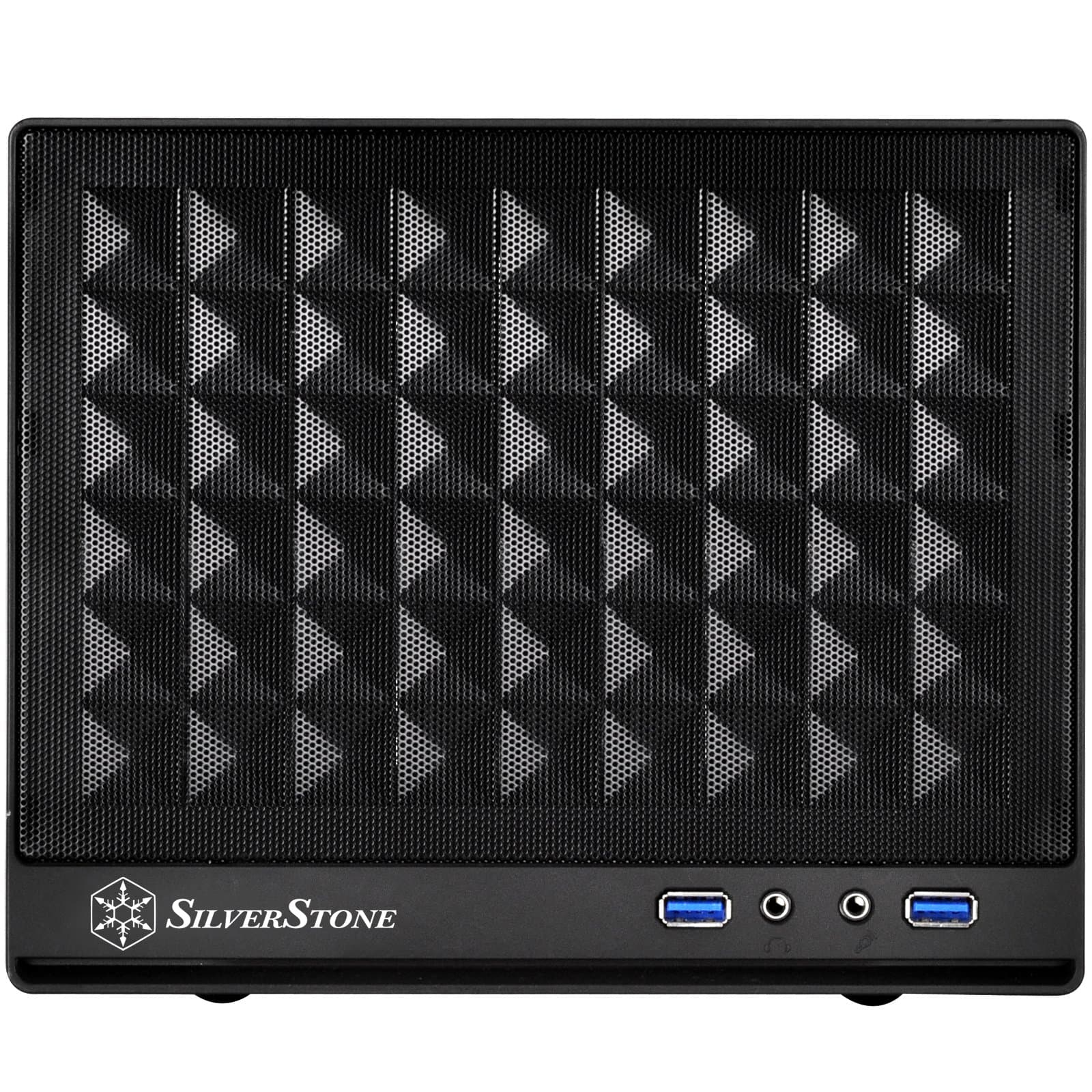 SilverStone SST-SG13B - Sugo Mini-ITX kompaktes Cube Gehäuse, Mesh-Frontblende, schwarz Bild 6