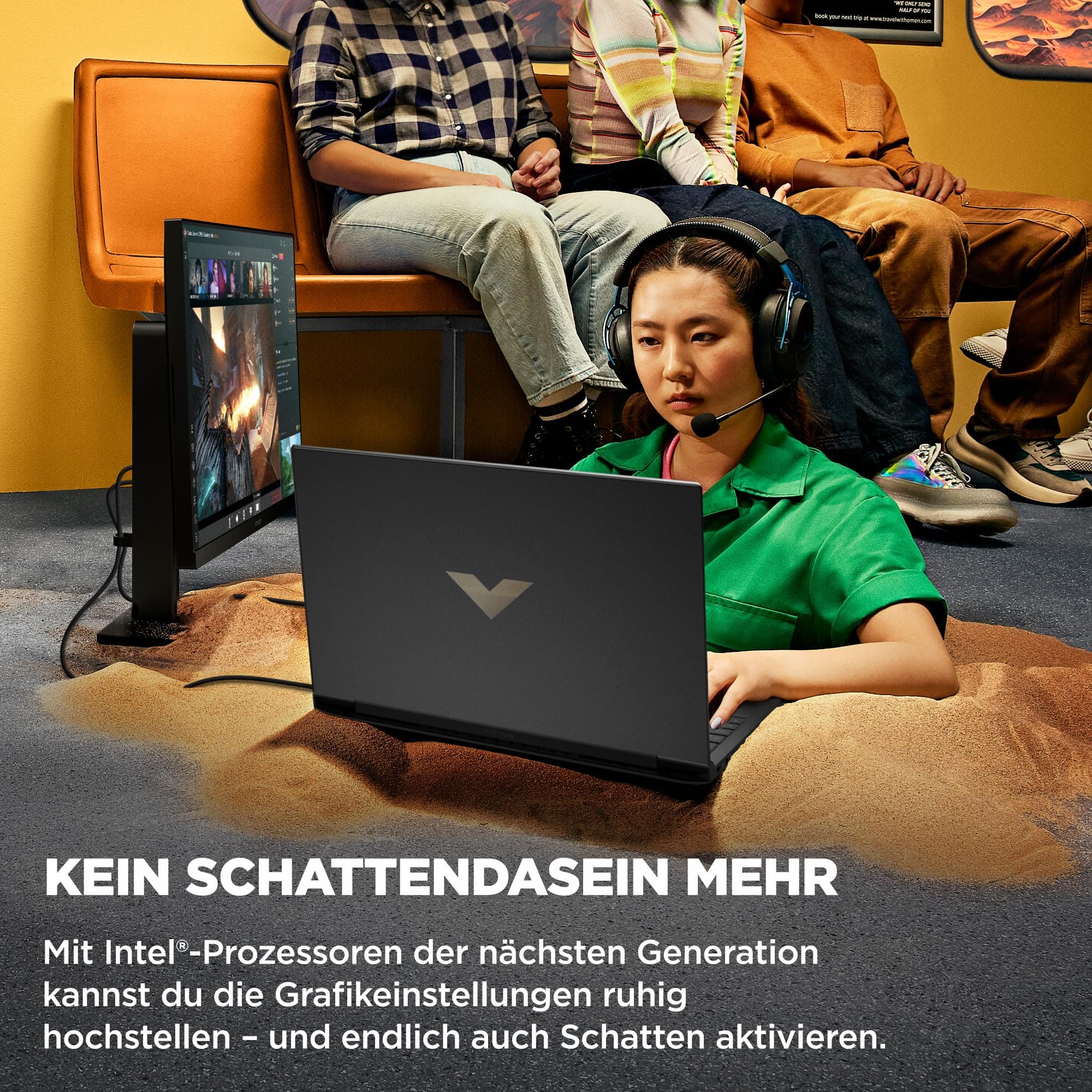 HP Victus Gaming Laptop, 16.1 Zoll FHD Display, 165 Hz, Intel Core i7-14700HX, 16 GB DDR5 RAM, 512 GB SSD, NVIDIA GeForce RTX 4070, Windows 11 Home, QWERTZ, Schwarz Intel Core i7-14700HX NVIDIA GeForce RTX 4070 (8GB) Bild 2