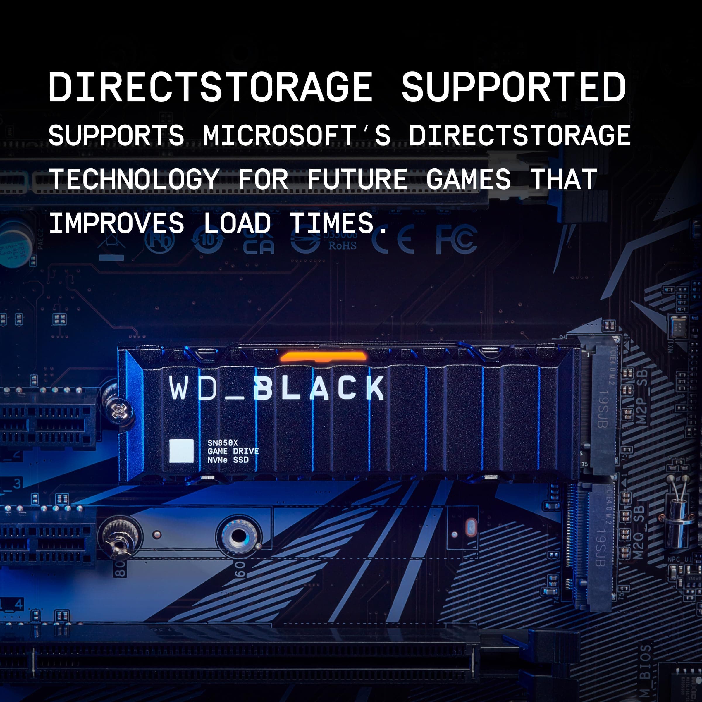 WD_BLACK SN850X NVMe SSD mit Heatsink 1 TB interne SSD (Gaming Speicher, PCIe Gen4-Technologie, Lesen 7.300 MB/s, Schreiben 6.300 MB/s) Schwarz 1 TB Heatsink SN850X Bild 7