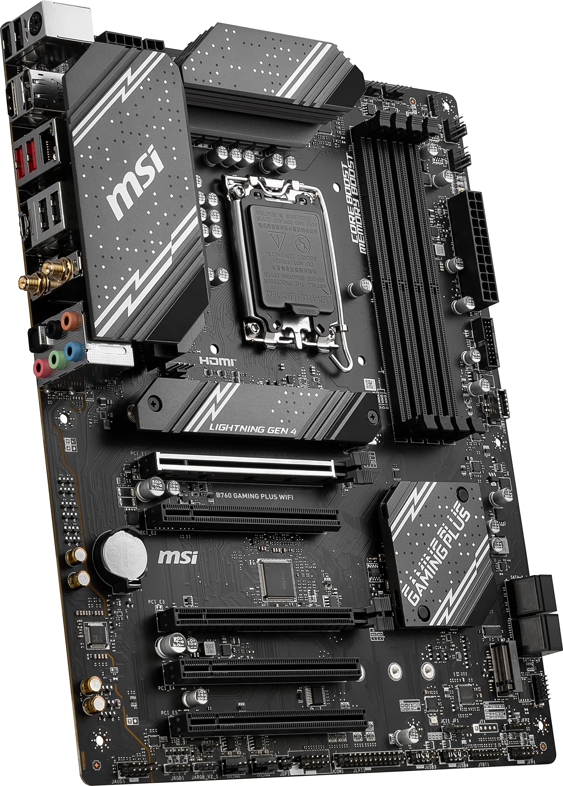 MSI B760 Gaming Plus WiFi Gaming Motherboard (unterstützt Intel Prozessoren der 12. / 13. Generation, LGA 1700, DDR5, PCIe 4.0, M.2, 2,5 Gbit/s LAN, USB 3.2 Gen2, Wi-Fi 6E, ATX) Bild 7