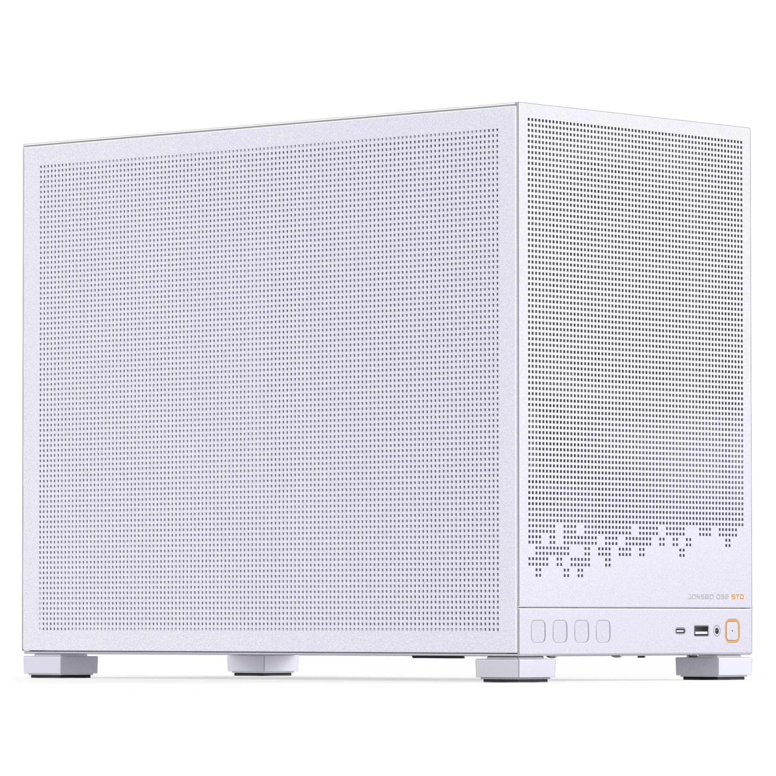 Jonsbo D32 STD Mesh PC-Gehäuse Weiß | Mini Case für Micro-ATX, Back-Connect-kompatibel, starker Airflow, kompakt & stylish für Gaming Builds