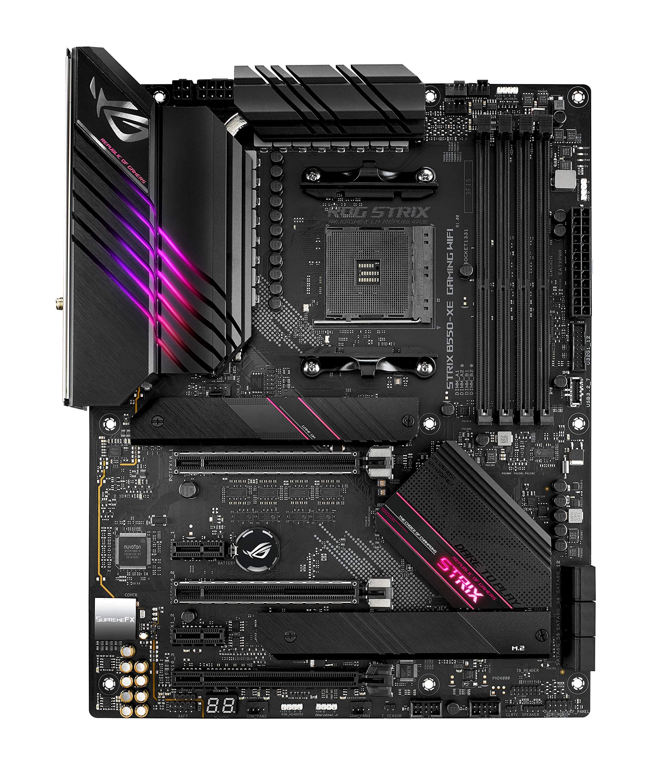 ASUS ROG Strix B550-XE Gaming WiFi Mainboard Sockel Ryzen AM4 (ATX, AMD B550, PCIe 4.0, WiFi 6, SATA 6Gbit/s, USB 3.2, Aura Sync) Bild 2