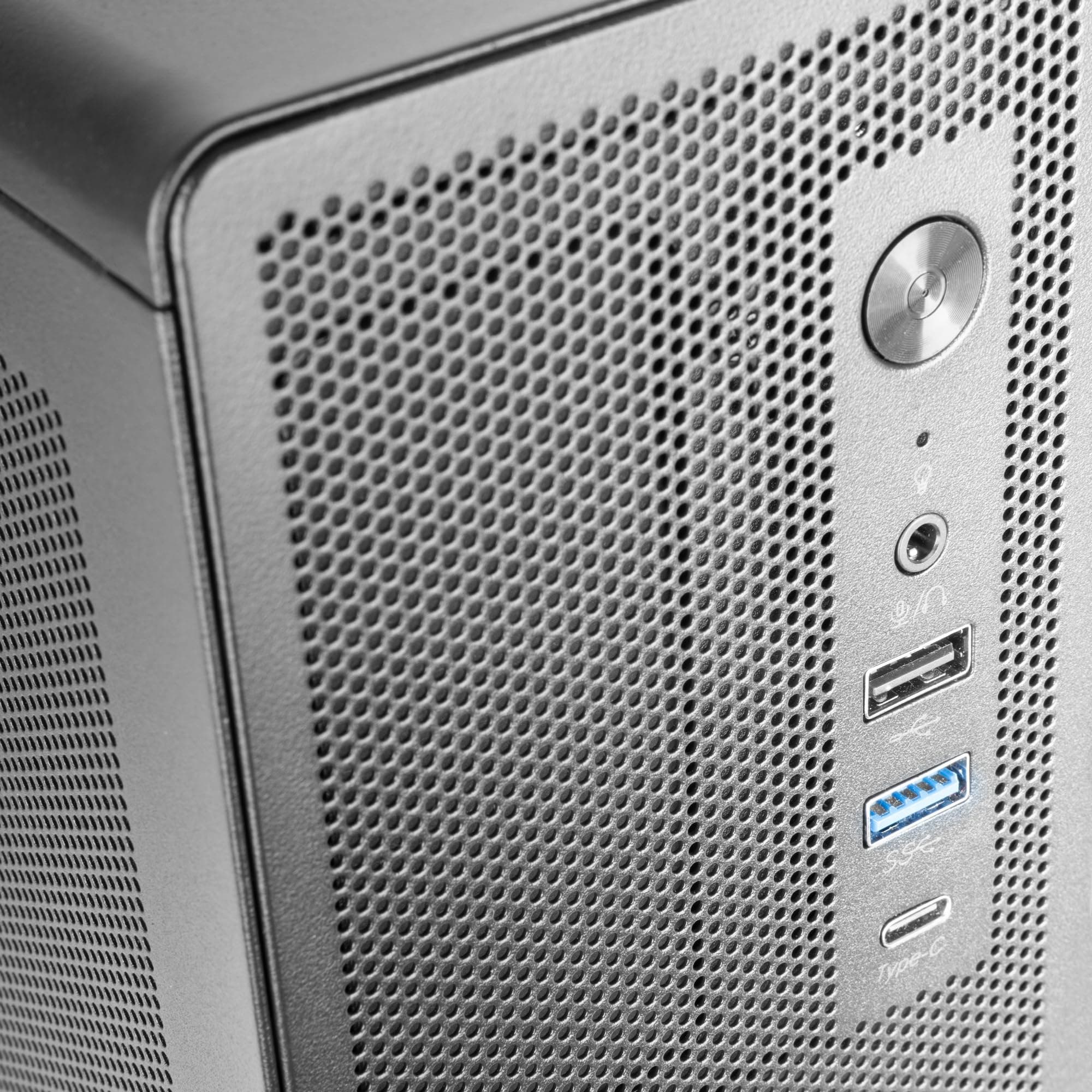 Tacens AEROSLIM500, PC-Gehäuse MicroATX, Staubschutz-Mesh-Panels, TFX-Netzteil 500W, Frontlüfter FDB 90mm, Slim-Minitower kompatibel mit MicroATX und Mini-ITX, USB-C und USB 3.0, Schwarz Bild 7