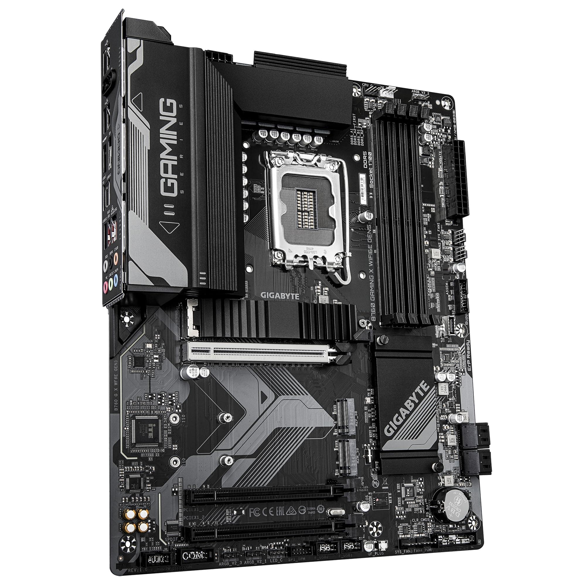 GIGABYTE B760 Gaming X WIFI6E GEN5 Mainboard – Unterstützt Intel Core Prozessoren der 14. Generation, 8+1+1 Phasen VRM, bis zu 5600 MHz DDR5, 3 x PCIe 4.0 M.2, Wi-Fi 6E, 2.5 GbE LAN, USB 3.2 Gen 2 Bild 5