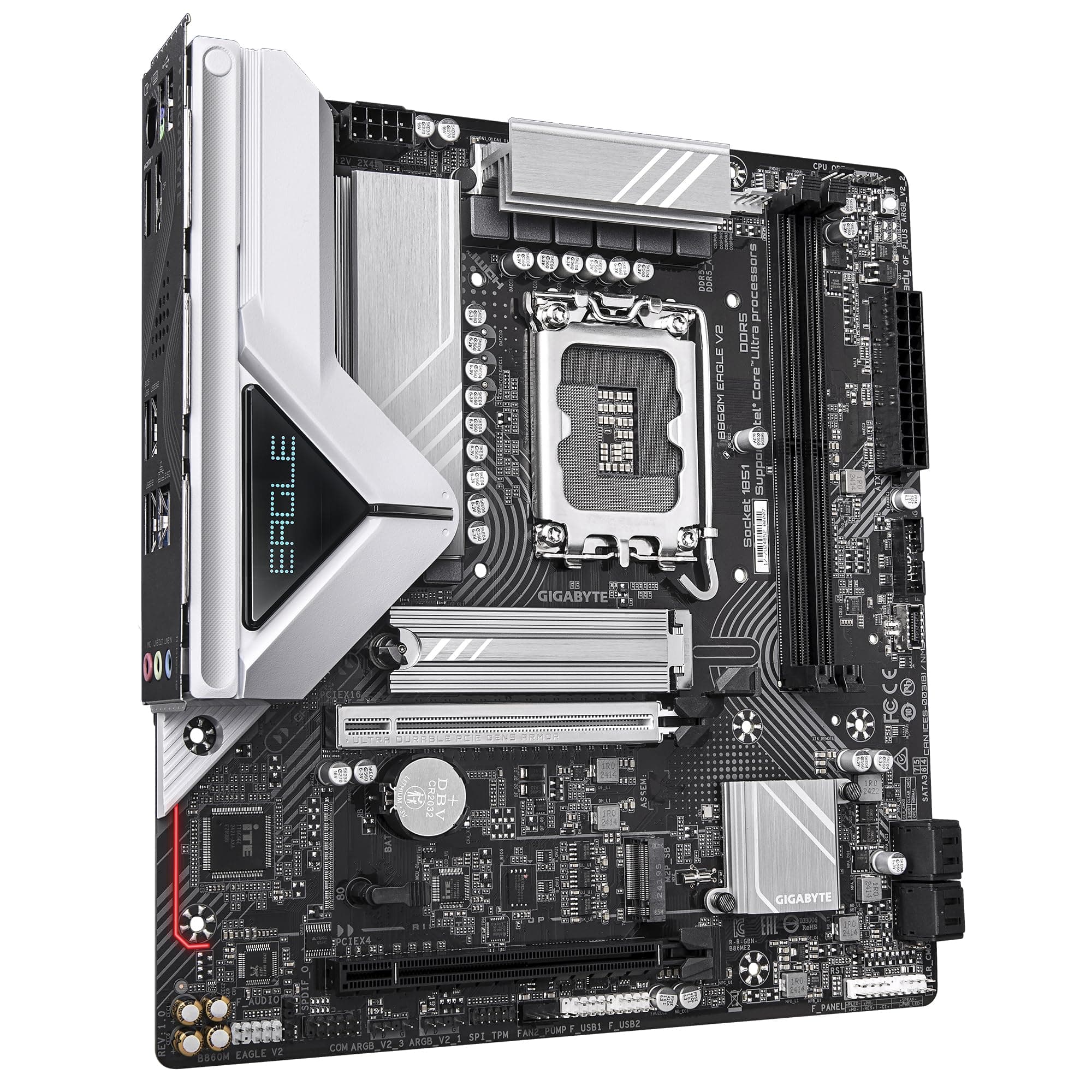 GIGABYTE B860M Eagle V2 Mainboard – Intel Core Ultra Serie Prozessoren, 6+1+2 Phasen VRM, bis zu 9066 MHz DDR5, 1x PCIe 5.0 + 1x PCIe 4.0 M.2, 2.5 GbE LAN, USB 3.2 Gen 1 Bild 5