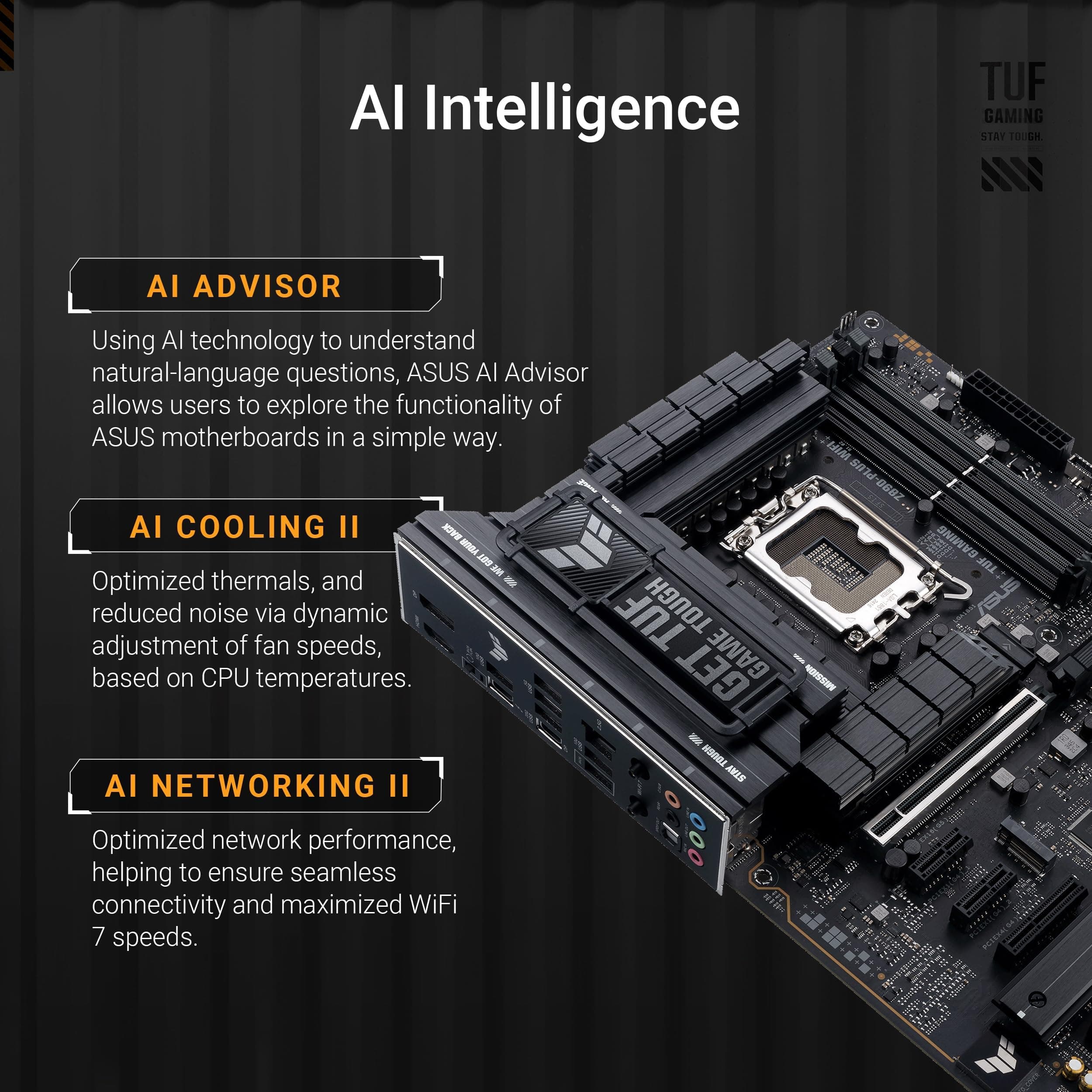 Micro Center CPU Motherboard Combo - Intel Core Ultra 7 265K 20-Kerne entsperrter Desktop-Prozessor mit Asus Tuf Gaming Z890-Plus WiFi LGA 1851 ATX Motherboard Bild 7