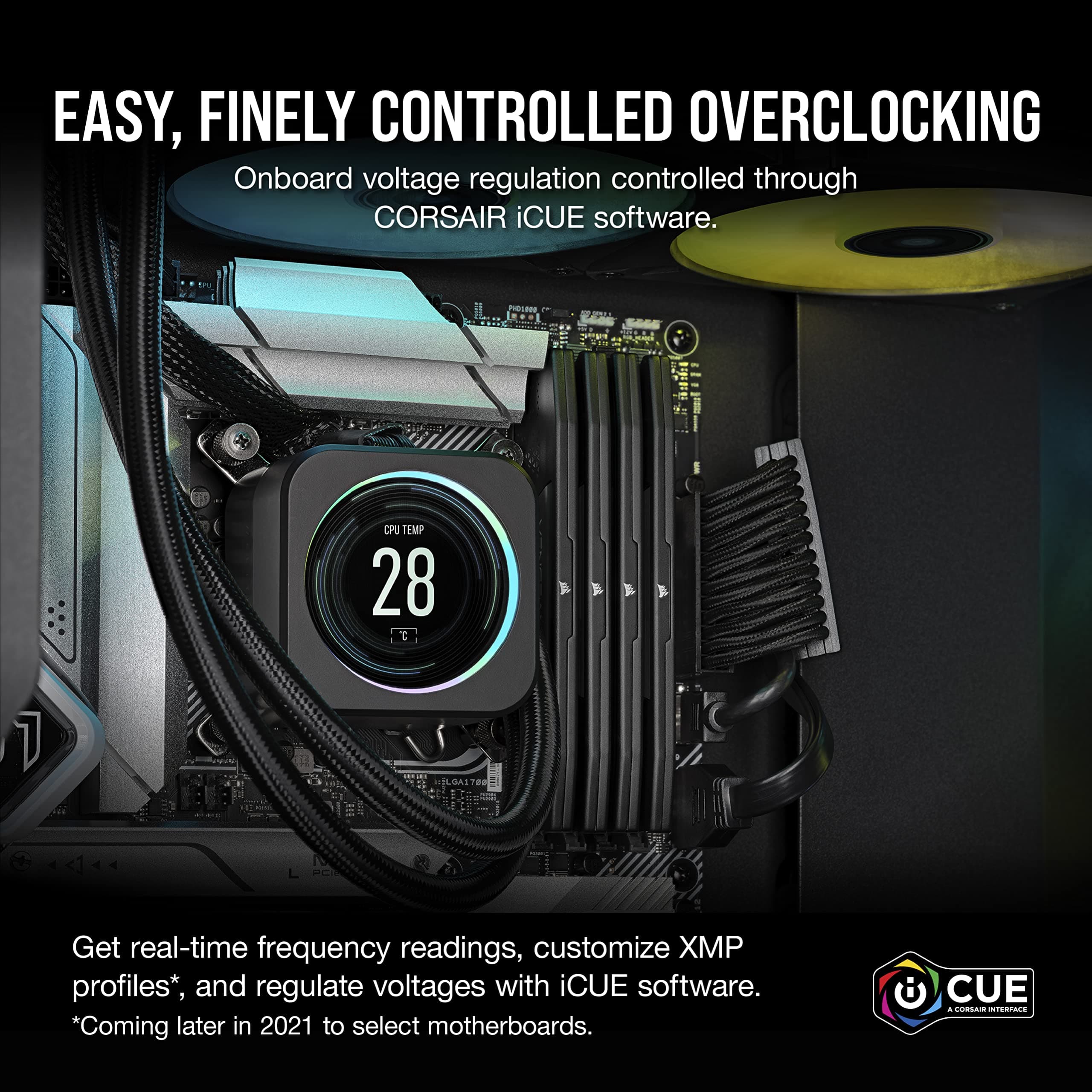 CORSAIR VENGEANCE DDR5 RAM 48GB (2x24GB) Bis zu 5600MHz CL40 Intel XMP 3.0 Desktop-Arbeitsspeicher – Schwarz (CMK48GX5M2B5600C40) 48GB (2x24GB) Schwarz Bild 7