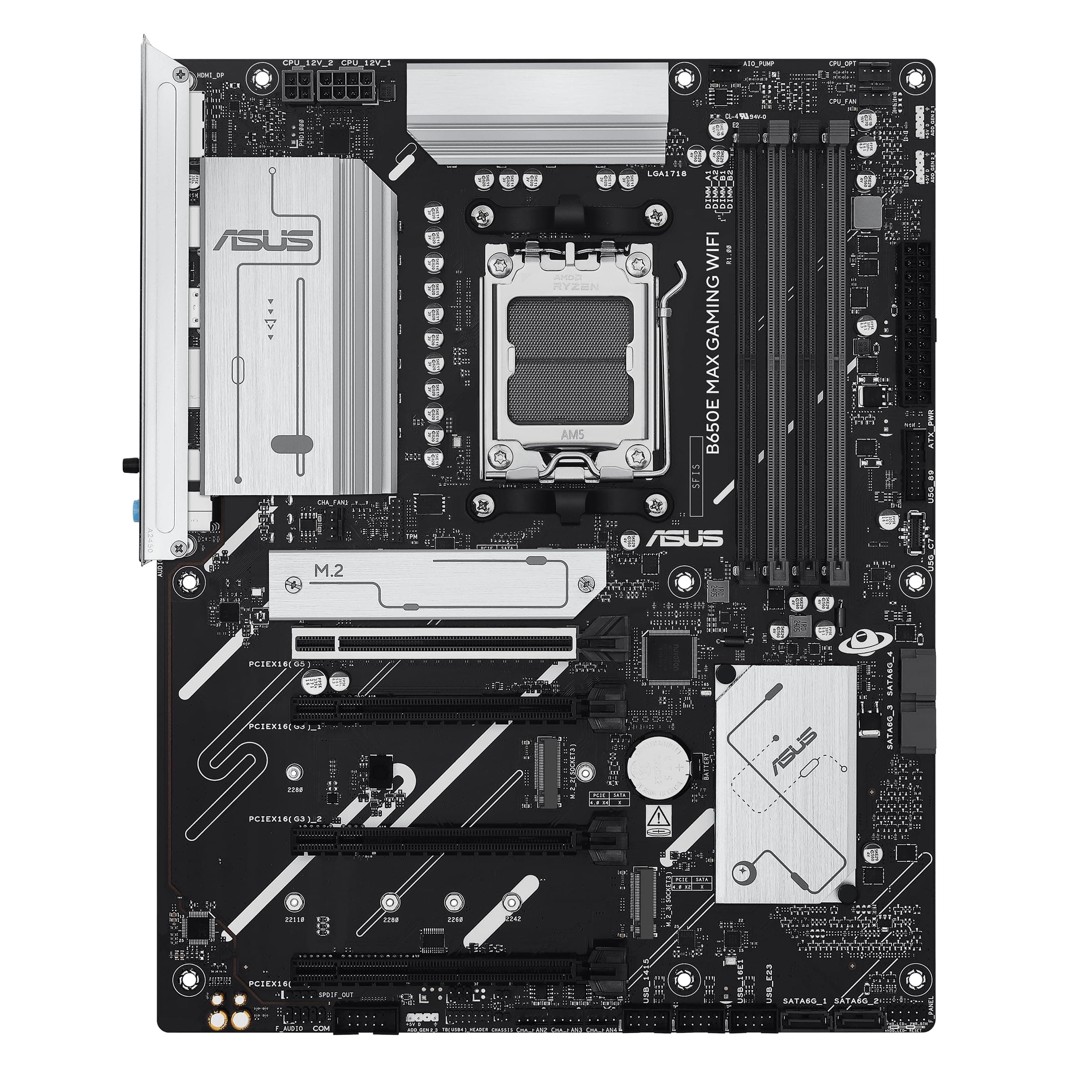 ASUS Prime B850-PLUS Gaming Mainboard Sockel AMD AM5, ATX (DDR5, PCIe 5.0, 3X M.2, WiFi 6E, DisplayPort, HDMI, BIOS Flashback, Aura Sync) Bild 3