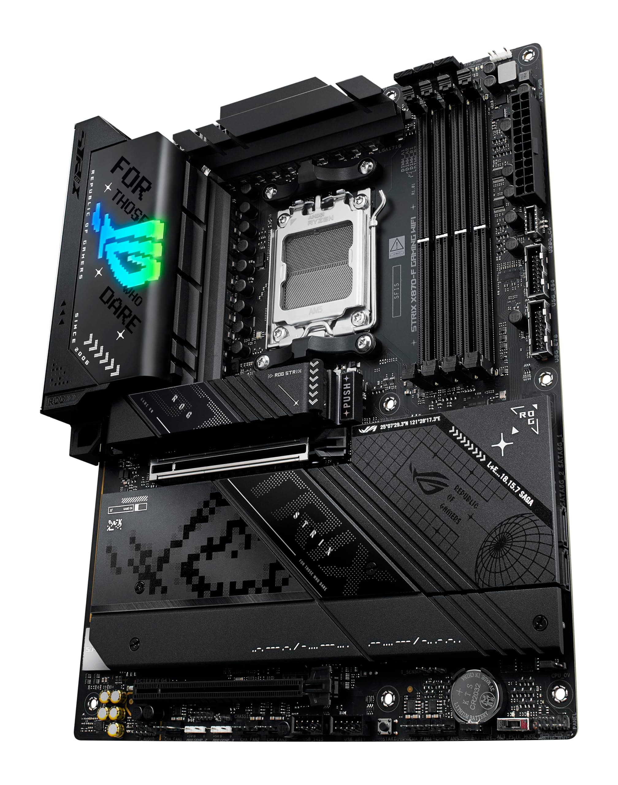 ASUS ROG Strix X870-F Gaming Mainboard Sockel AM5 (AMD, X870, ATX, 16+2+2 Power Stages, Dynamic OC Switcher, Core Flex, DDR5, WiFi 7, M.2, PCIe 5.0) Bild 8