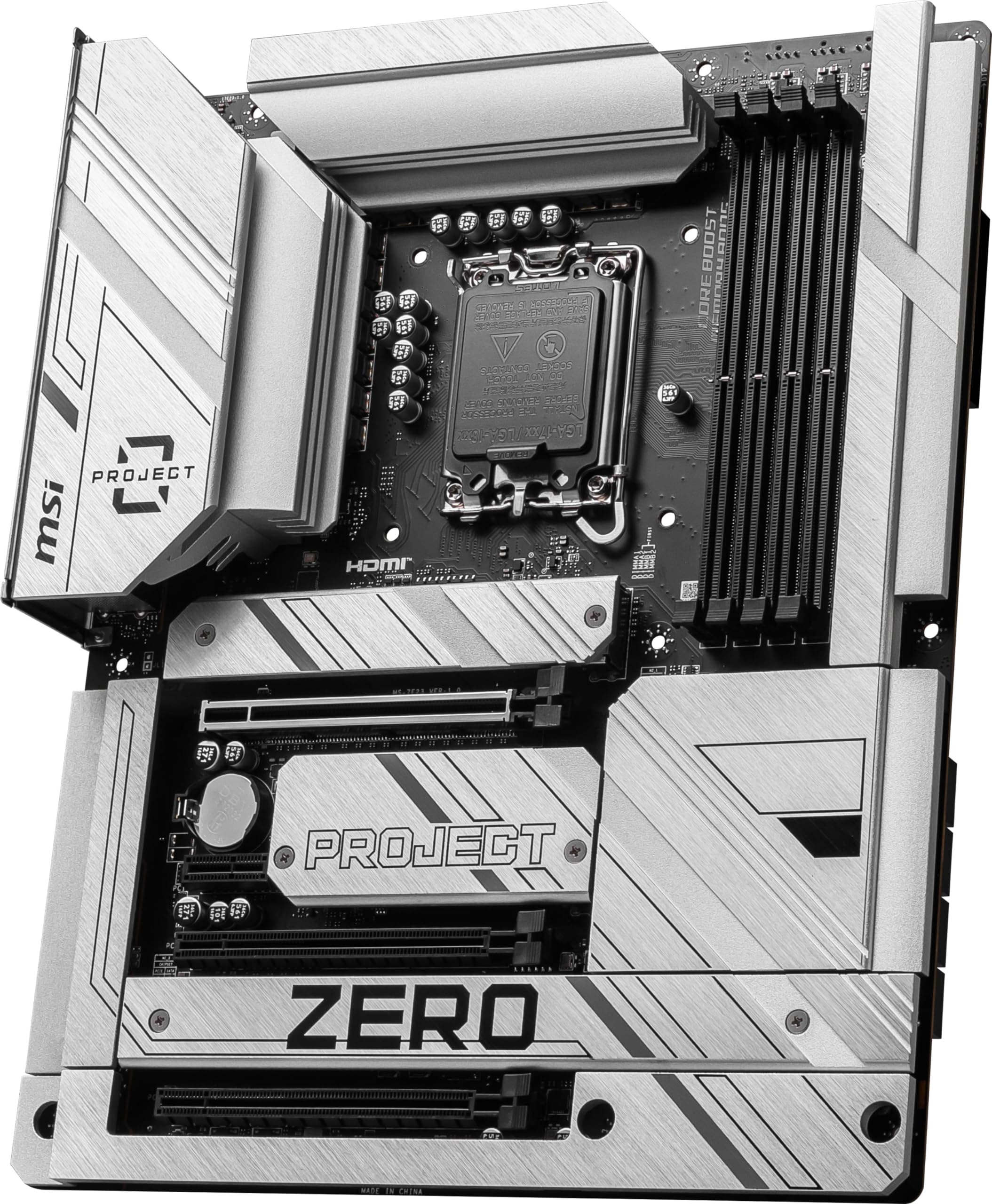MSI Z790 Project Zero Gaming Motherboard (unterstützt Intel Prozessoren der 14. / 13. / 12. Generation, LGA 1700, DDR5, PCIe 5.0, M.2-Steckplätze, 2,5 Gbit/s LAN, USB 3.2 Gen2, HDMI/DP, Wi-Fi 7 Bild 5