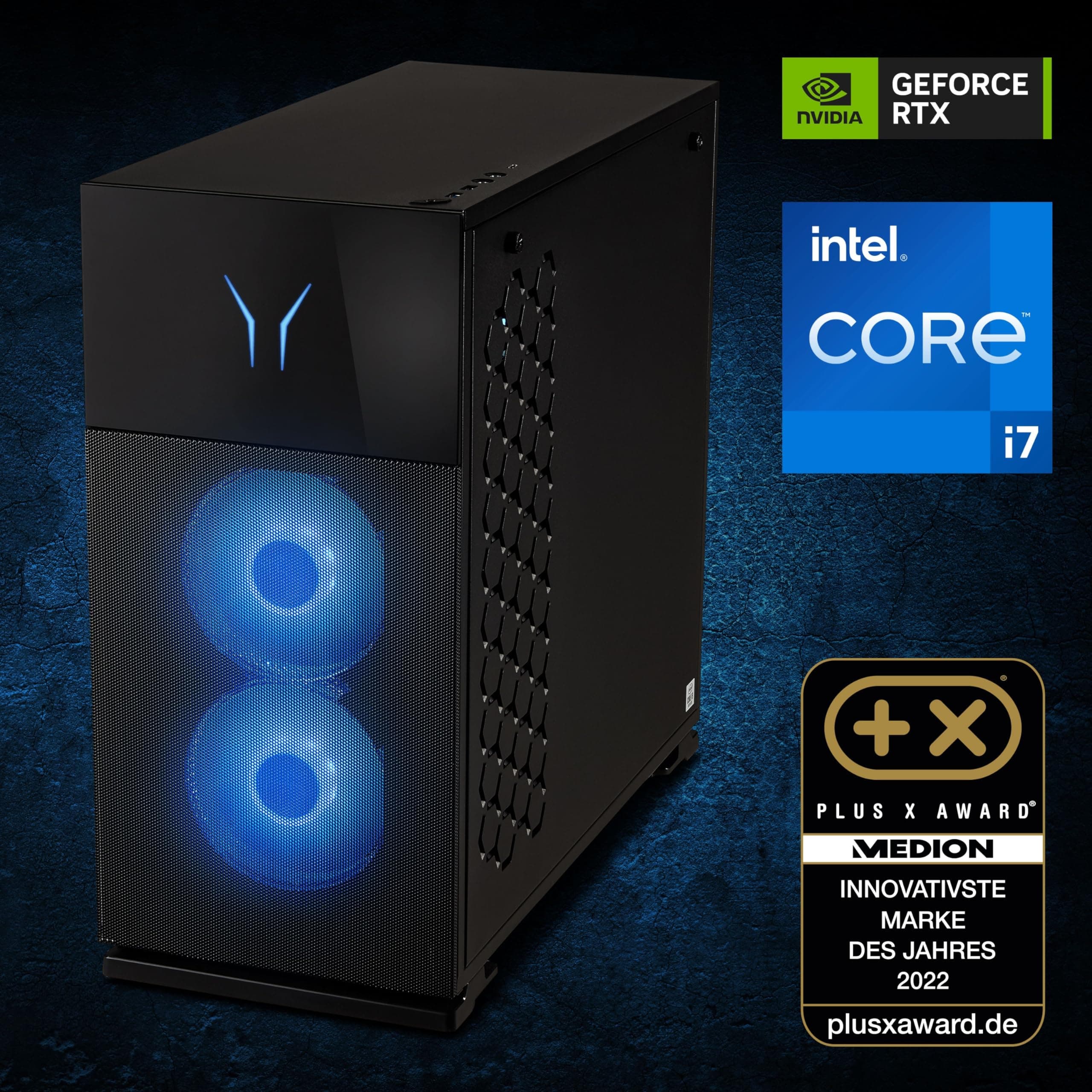 ERAZER Hunter X30 High-End Gaming Desktop PC (Intel Core i7-14700F, 32GB Kingston Fury Beast RGB DDR5 RAM, NVIDIA GeForce RTX 4070 Ti SUPER 16GB GDDR6X, 1TB PCIe SSD, Wasserkühlung, Win 11 Home) Core i7-14700F 32.0 GB 1000.0 GB Nvidia GeForce RTX 4070 Ti SUPER MD34965 Bild 2