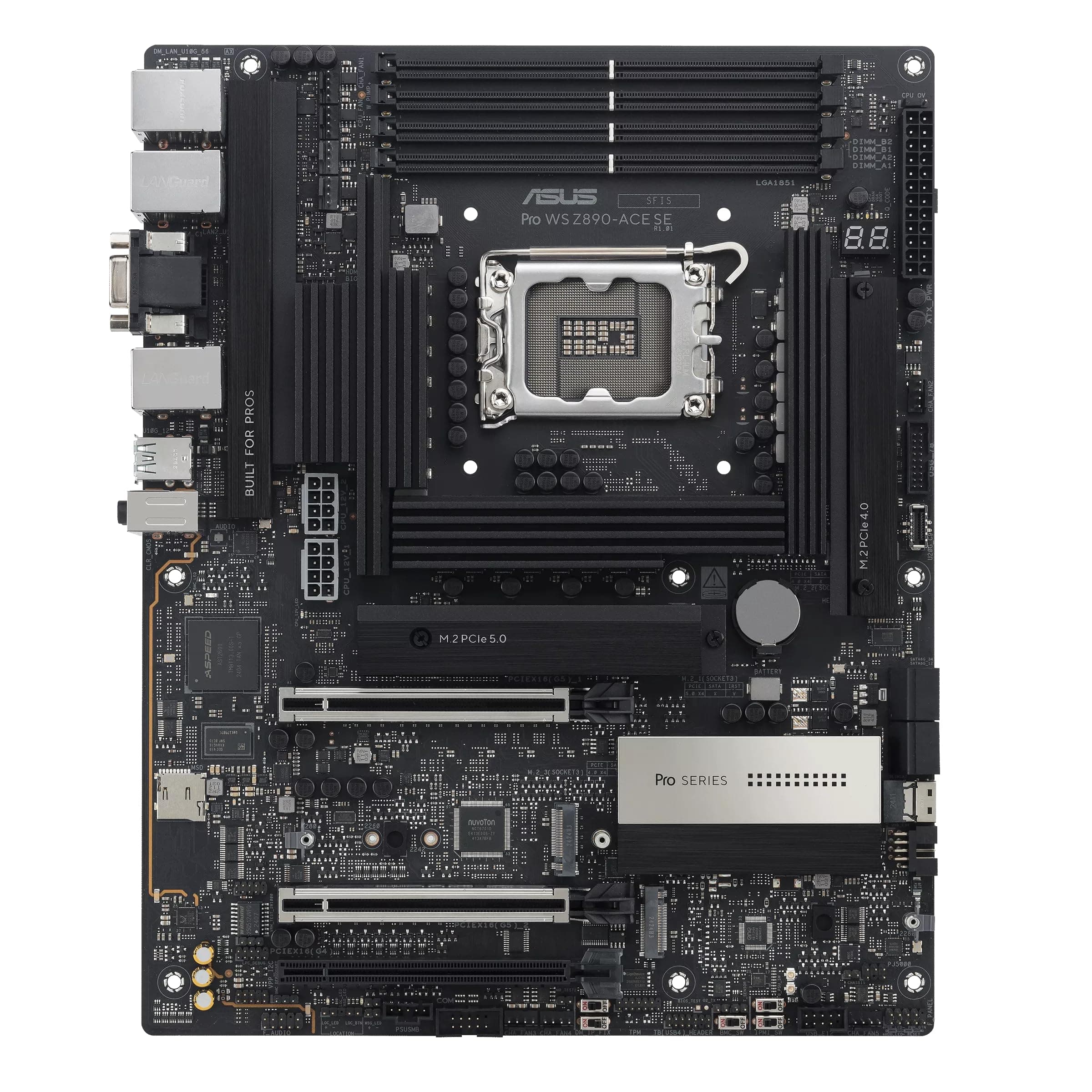 ASUS Ersatzteil Pro Ws Z890-Ace Se Intel Z890 Lga 1851 (Socket V1) ATX, 90MB1JC0-M0EAY0 Bild 3
