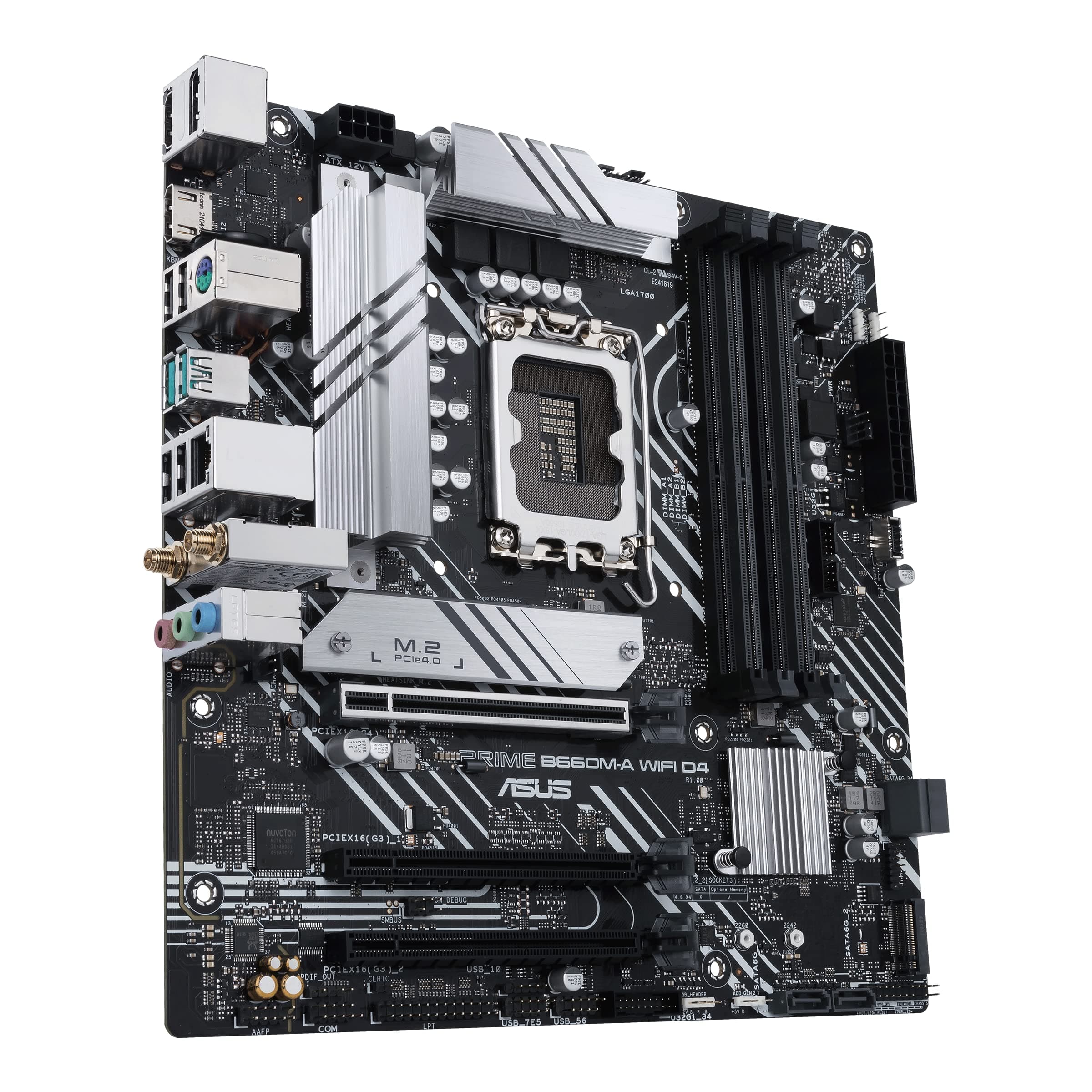 ASUS PRIME B660M-A WIFI D4 Gaming Mainboard Sockel Intel LGA 1700 (Intel B660, mATX, DDR4 Speicher, PCIe 4.0, 2x M.2, WiFi 6, Aura Sync) A B660 WIFI Bild 5
