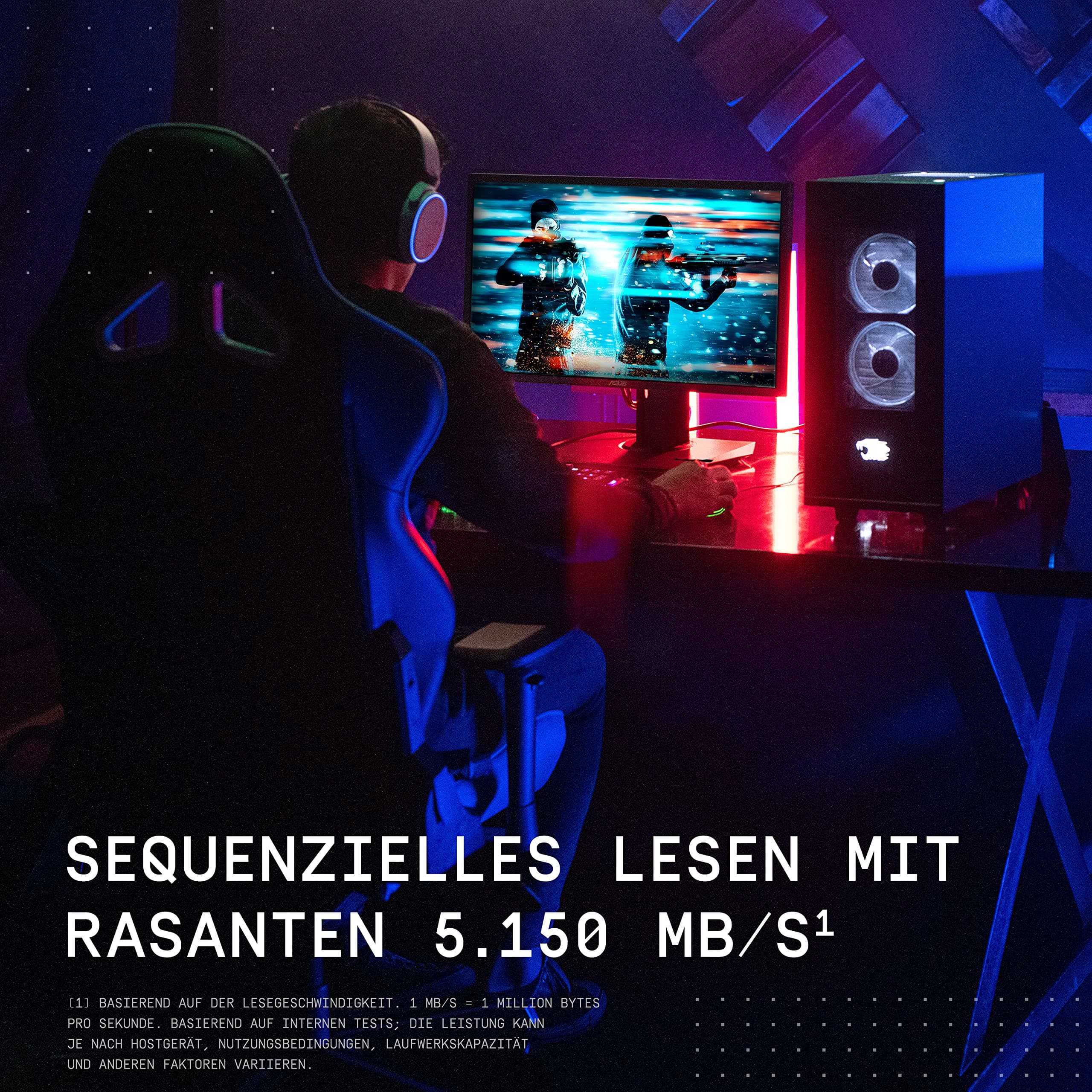 WD_BLACK SN770 NVMe SSD 2 TB (High-Performance, Gaming, PCIe Gen4, M.2 2280, Lesen 5.150 MB/s, Schreiben 4.850 MB/s) Schwarz Bild 3