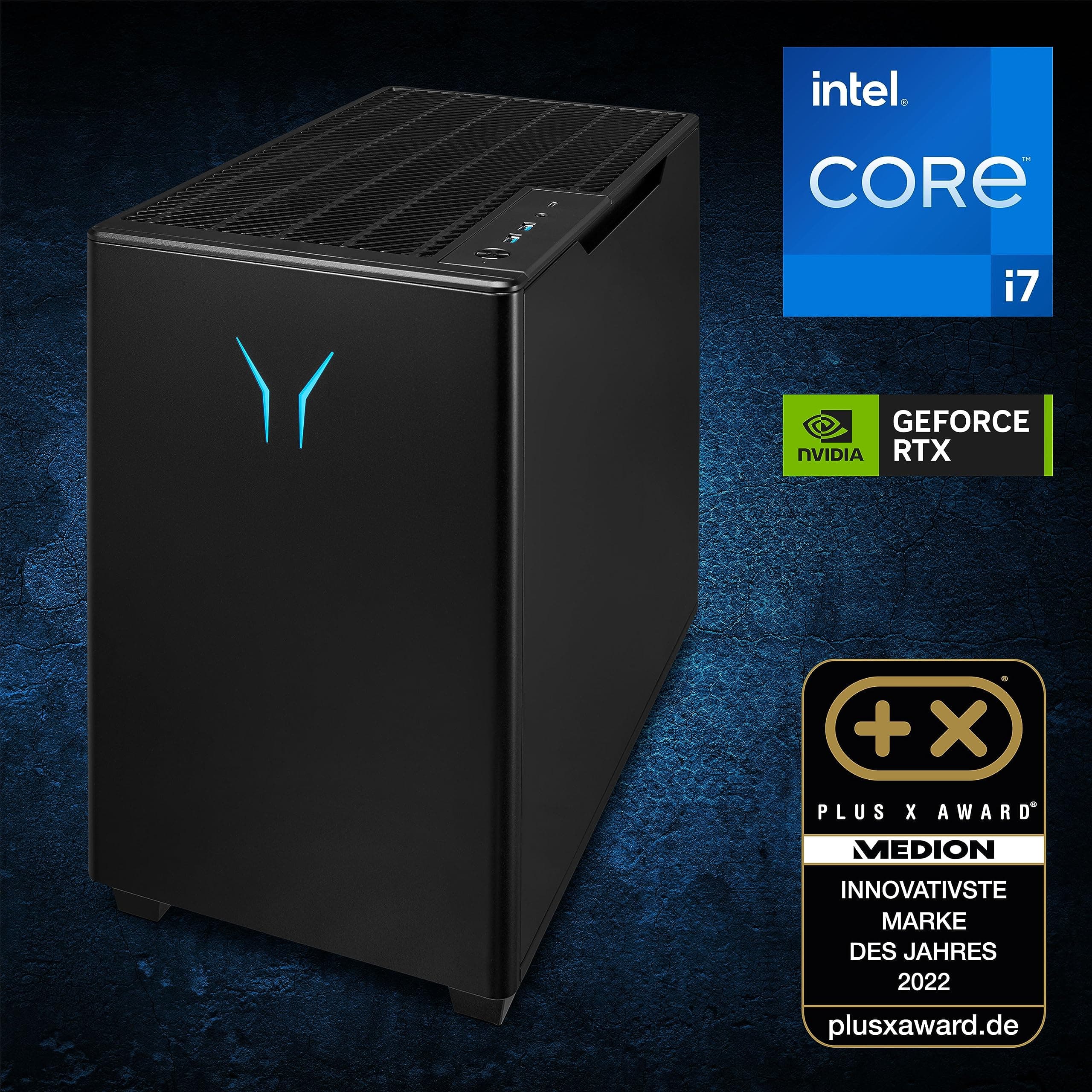 ERAZER Bandit P20 Gaming Desktop PC (Intel Core i7-12700, 16GB DDR4 RAM, NVIDIA GeForce RTX 4060 8GB GDDR6, 1TB PCIe SSD, Win 11 Home) Bild 2
