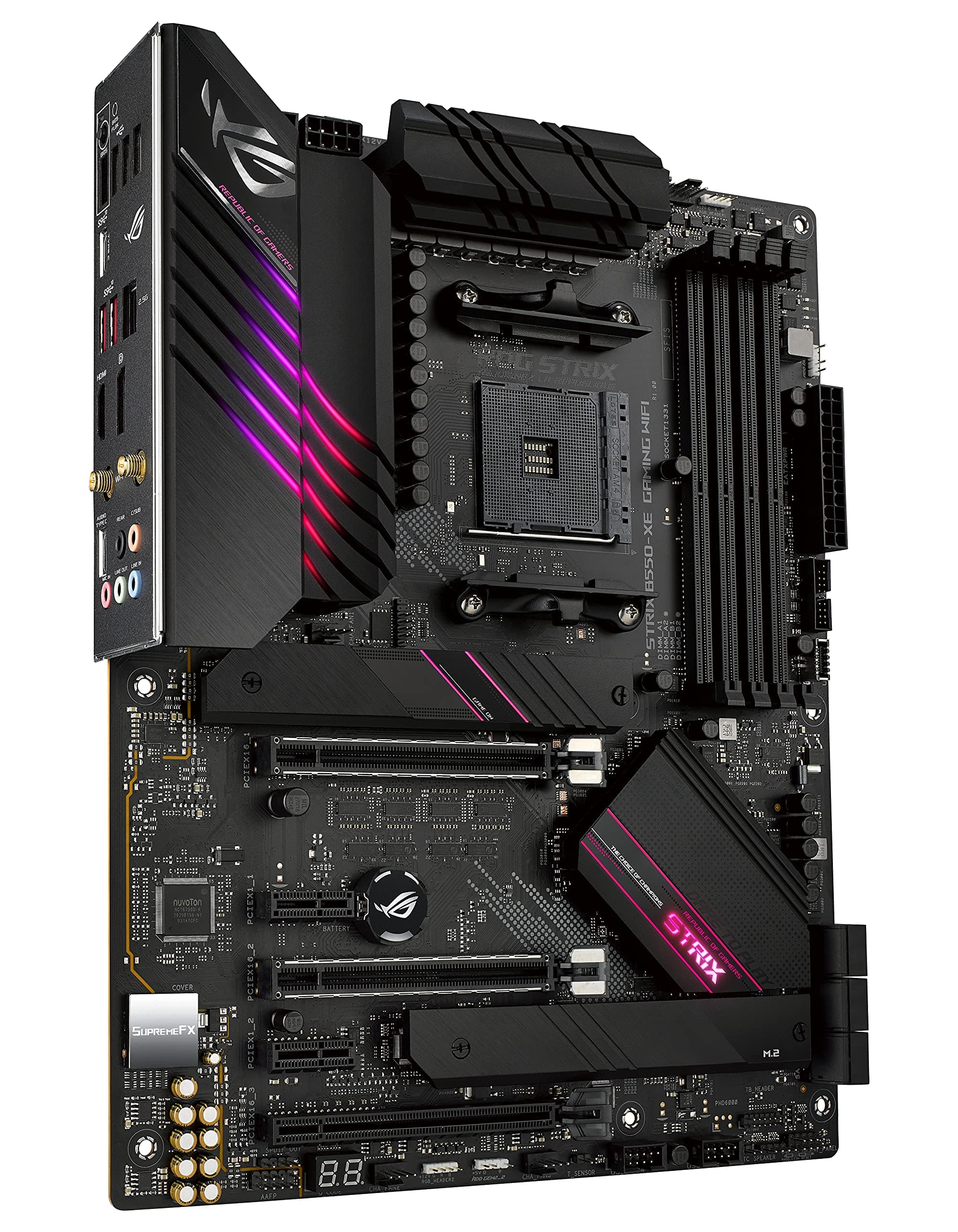 ASUS ROG Strix B550-XE Gaming WiFi Mainboard Sockel Ryzen AM4 (ATX, AMD B550, PCIe 4.0, WiFi 6, SATA 6Gbit/s, USB 3.2, Aura Sync) Bild 3