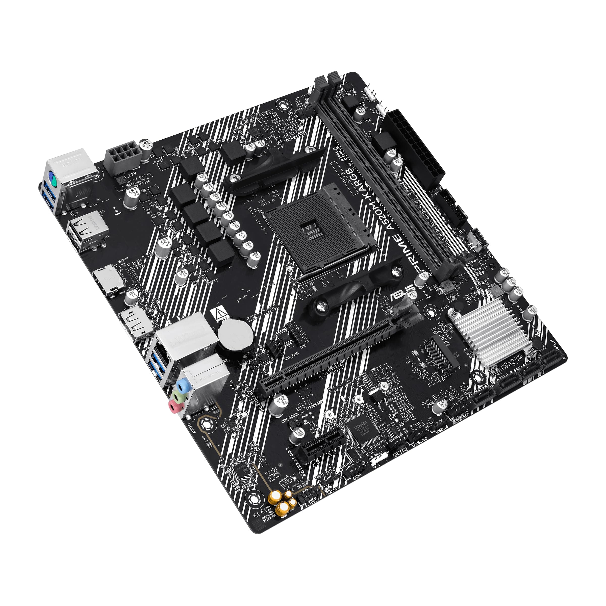 ASUS Prime A520M-K ARGB AMD A520 mATX-Mainboard (DDR4, M.2-Steckplatz, Realtek 1-Gb-Ethernet, DisplayPort, HDMI, USB 5 Gbit/s Typ A & USB 5 Gbit/s Typ C, SATA 6 Gbit/s, Aura Sync) Bild 7