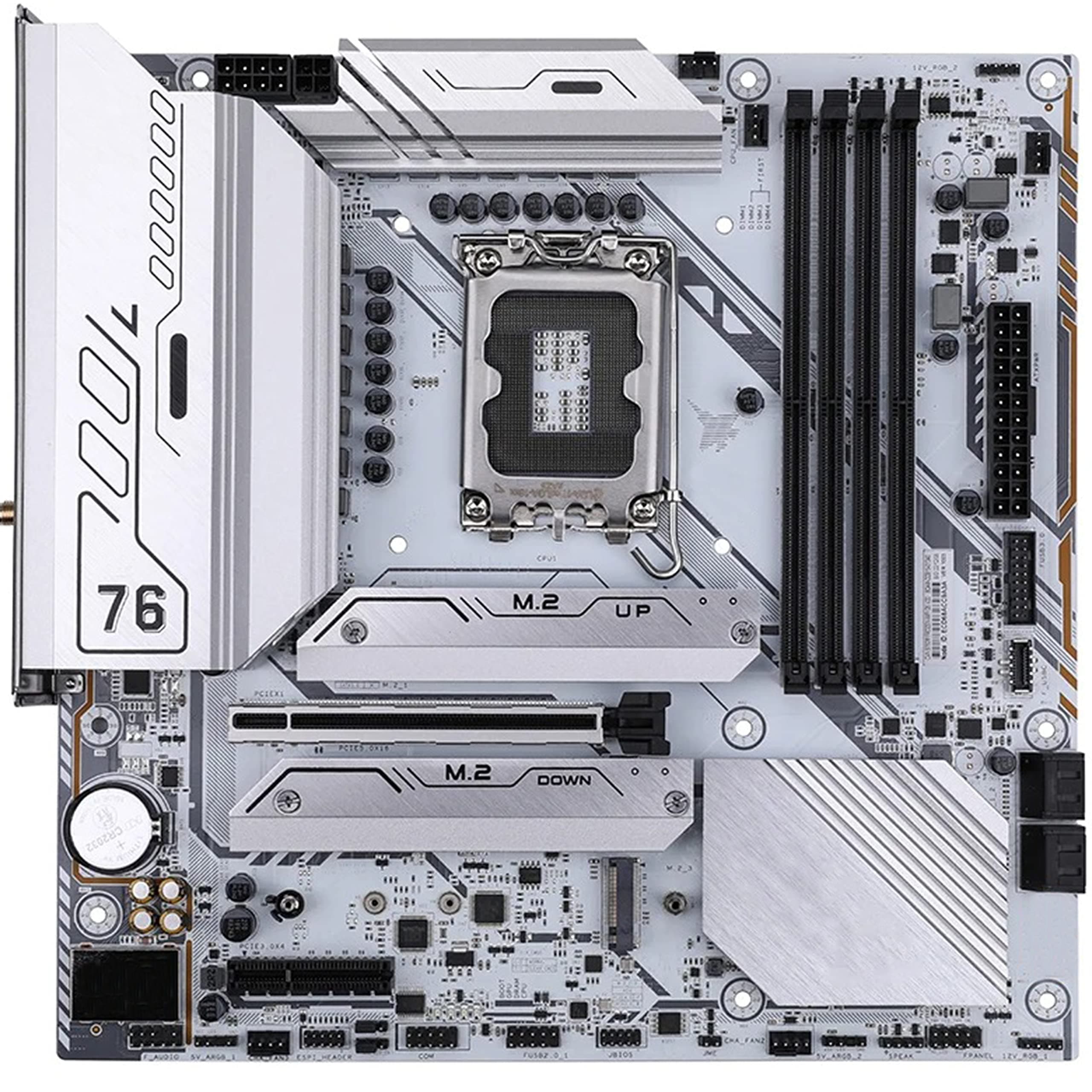 SIMPLETEK – Hauptplatine Micro-ATX LGA1700 B760M 4 X Slot DDR4/DDR5 Mit WiFi 6 Integriert 3 Slot M.2 Pcie 4.0 Gaming 12° 13° Gen. Intel Bild 2