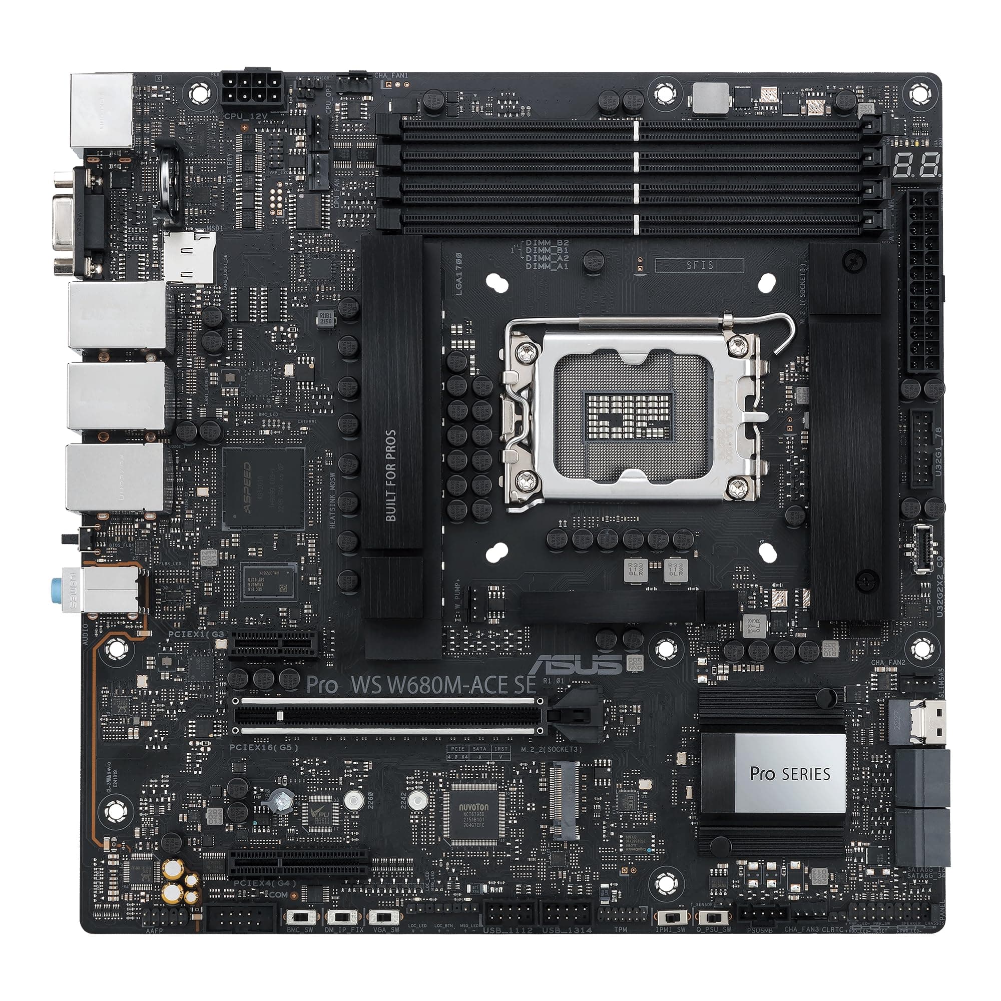 ASUS PRO WS W880-ACE SE Workstation Mainboard Sockel Intel LGA1851 (ATX, PCIe 5.0, DDR5, Dual 2.5GB Ethernet, 4X M.2, BIOS Flashback, AI Cooling II) Bild 2
