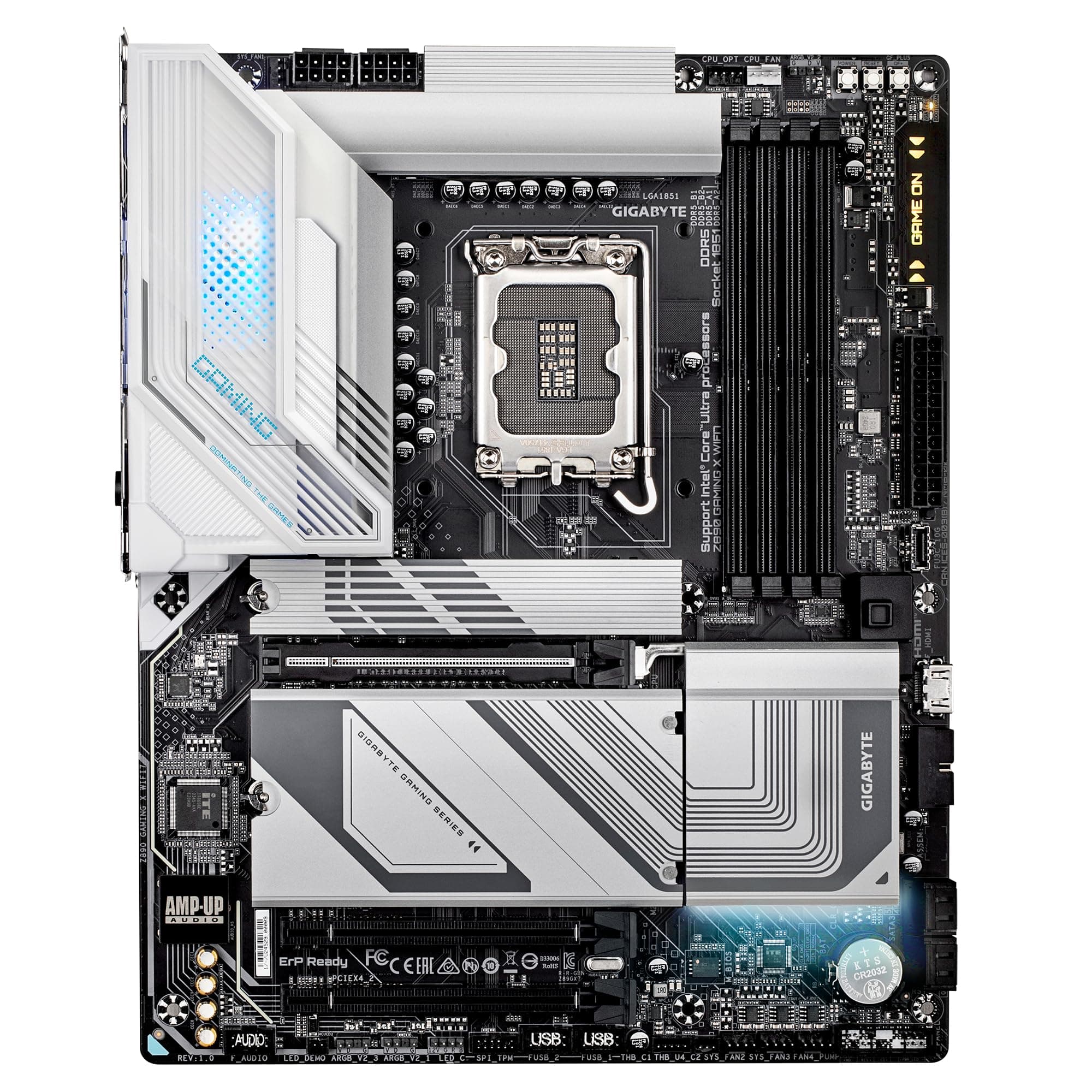 GIGABYTE Z890 Gaming X WIFI7 Motherboard - Unterstützt Intel Core Ultra (Serie 2) CPUs, 16+1+2 Phasen VRM, bis zu 8800MHz DDR5 (OC), 1xPCIe 5.0 + 3xPCIe 4.0, Wi-Fi 7, 2.5GbE LAN, Thunderbolt 4 Bild 3