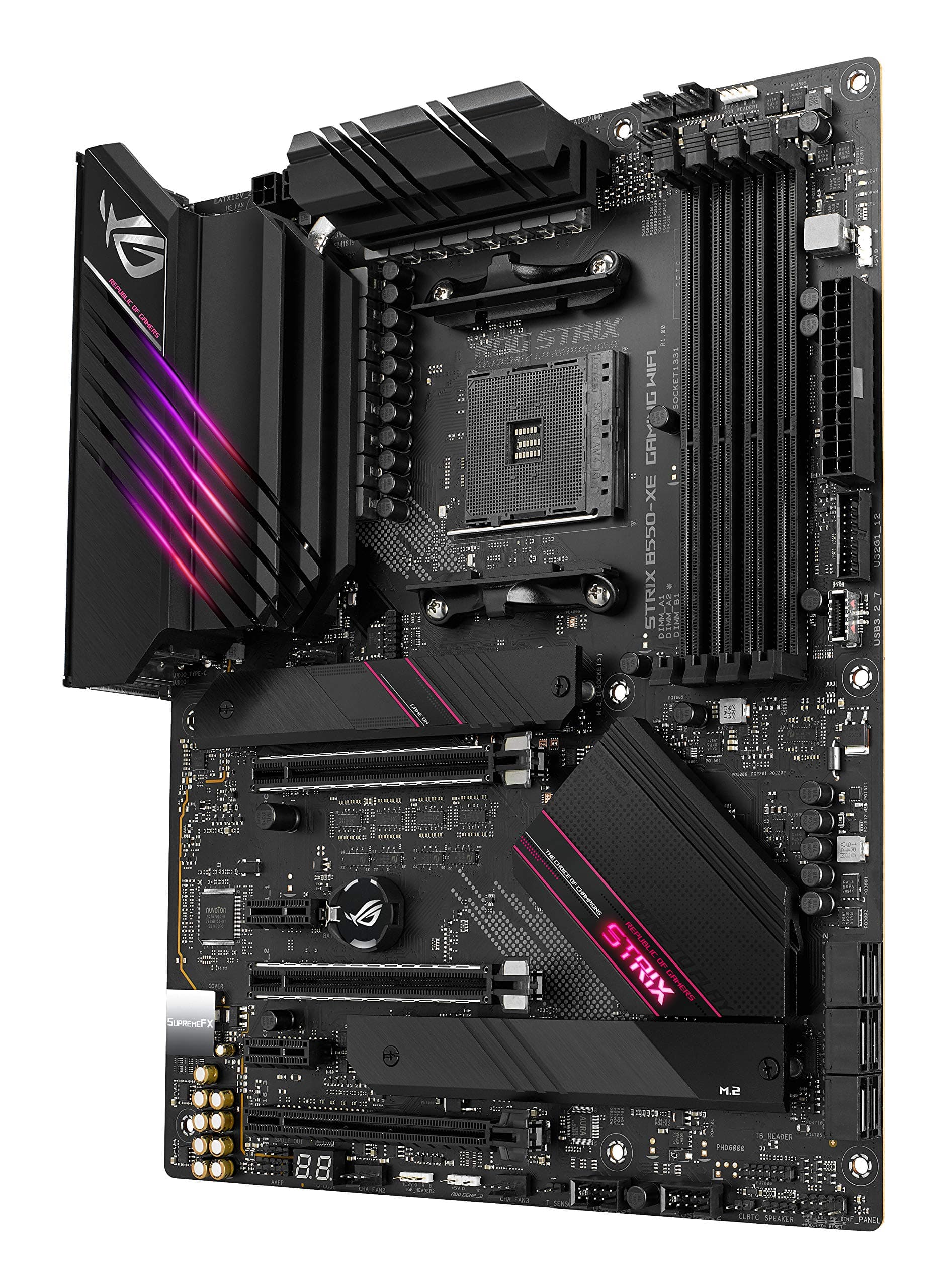 ASUS ROG Strix B550-XE Gaming WiFi Mainboard Sockel Ryzen AM4 (ATX, AMD B550, PCIe 4.0, WiFi 6, SATA 6Gbit/s, USB 3.2, Aura Sync) Bild 5