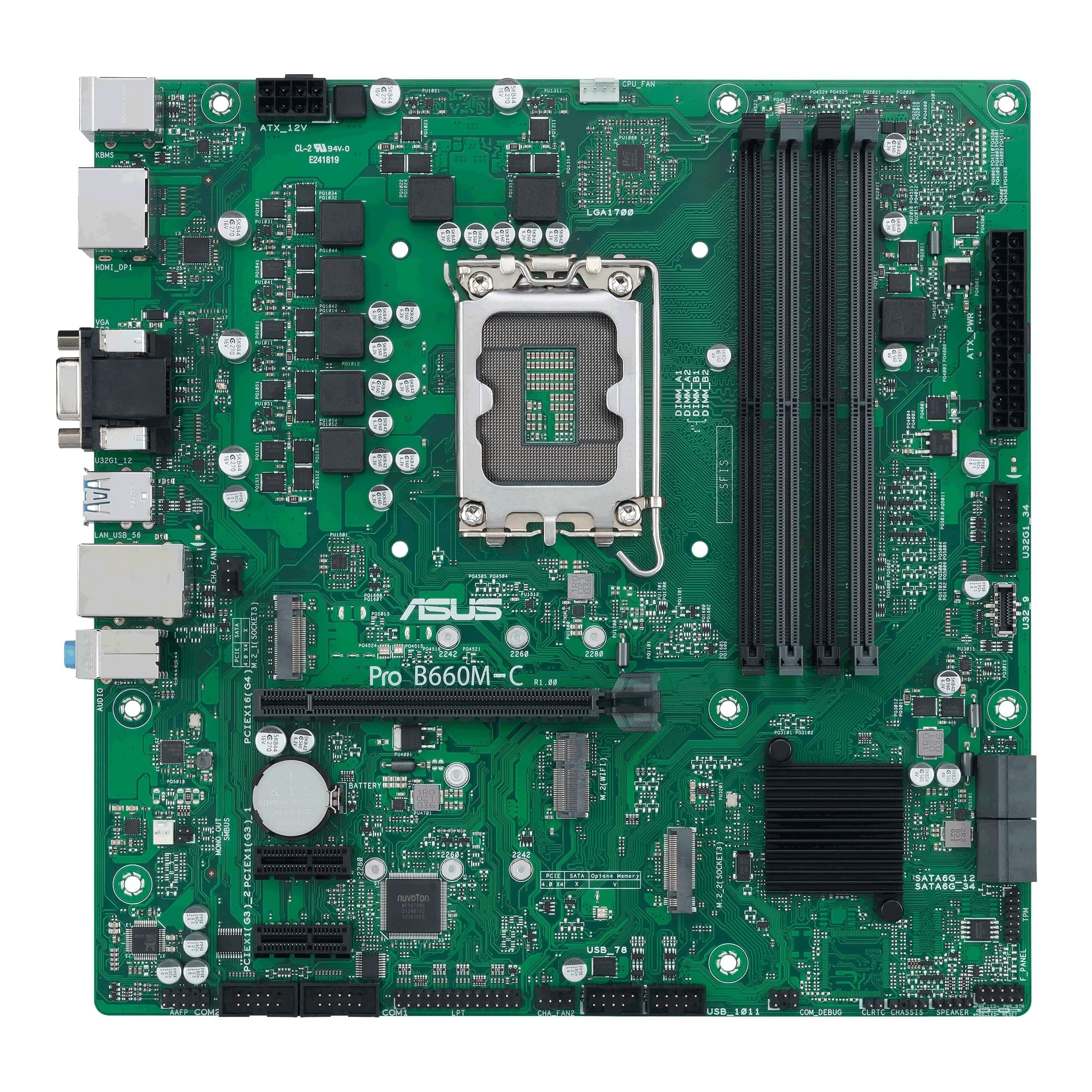 ASUS ProArt B660-CREATOR D4 Mainboard Sockel Intel LGA 1700 (Intel B660, ATX, DDR4 Speicher, PCIe 5.0, 2X M.2, USB-C DisplayPort) Bild 4