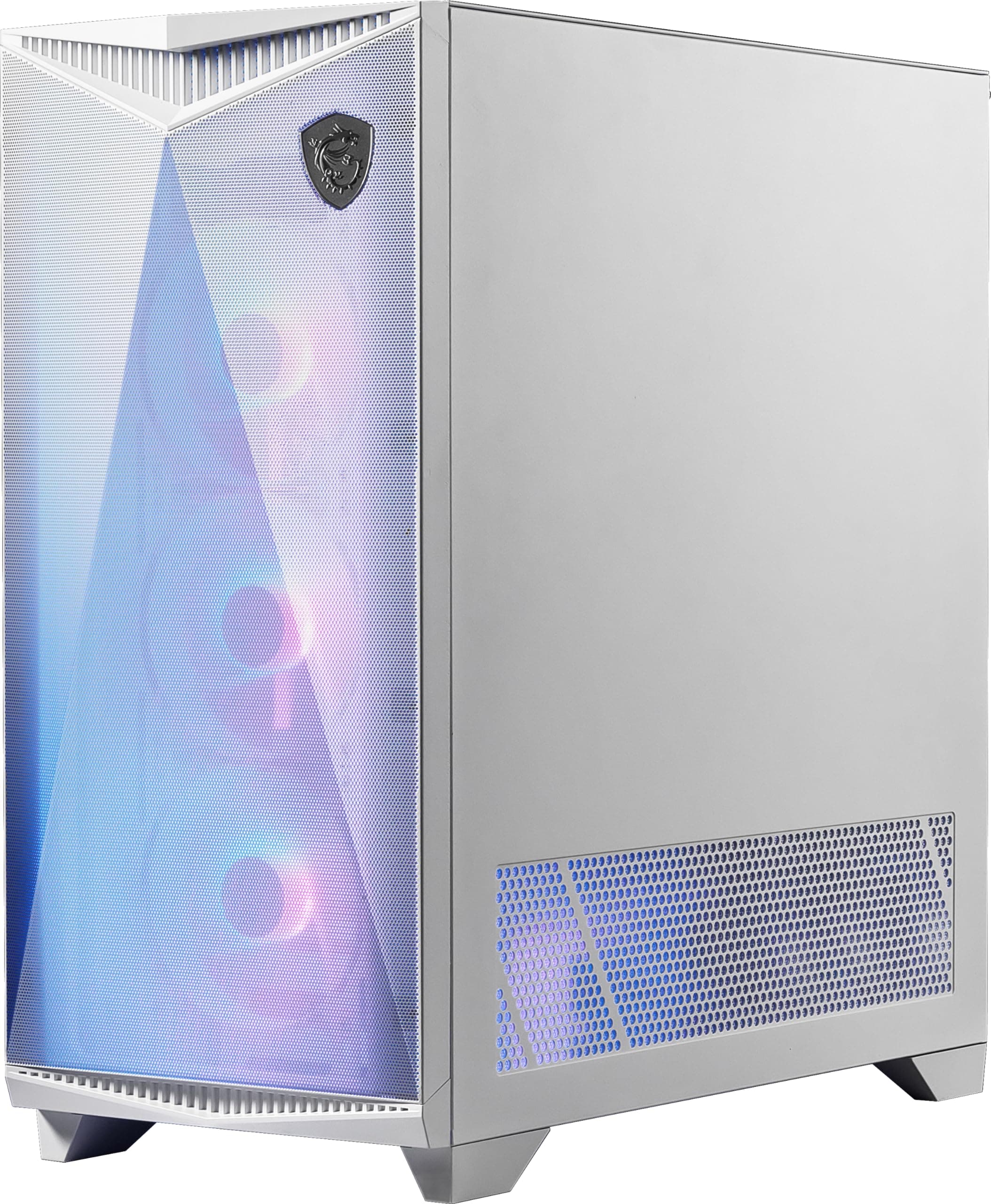 MSI MPG GUNGNIR 300R Airflow White Mid-Tower PC-Gehäuse - E-ATX Kapazität, Grafikkartenständer, schaltbare Halterung, ARGB-PWM-Lüfter, Staubfilter, Kabelführung, USB 3.2 Gen 2x2 Typ-C Bild 5