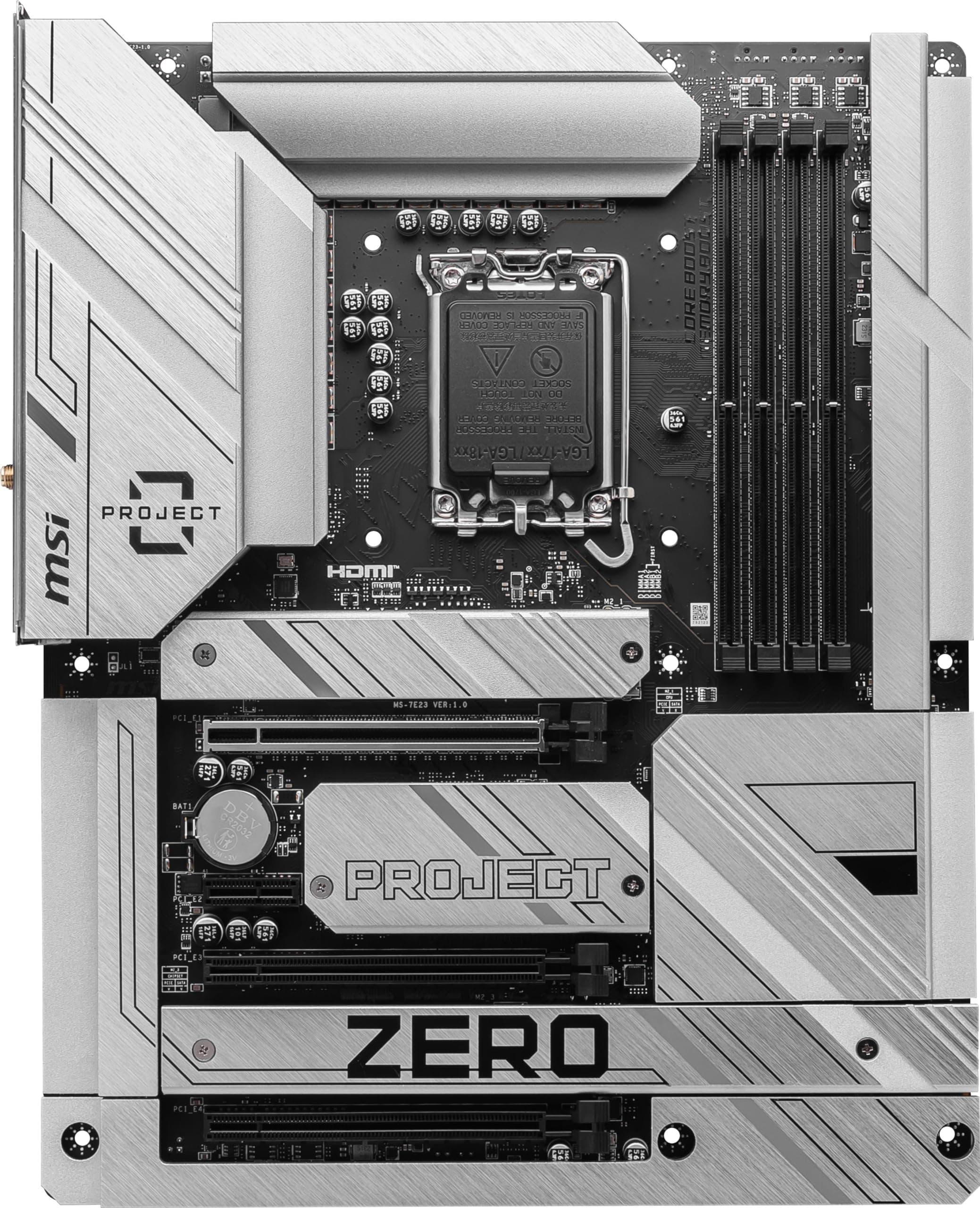 MSI Z790 Project Zero Gaming Motherboard (unterstützt Intel Prozessoren der 14. / 13. / 12. Generation, LGA 1700, DDR5, PCIe 5.0, M.2-Steckplätze, 2,5 Gbit/s LAN, USB 3.2 Gen2, HDMI/DP, Wi-Fi 7 Bild 3