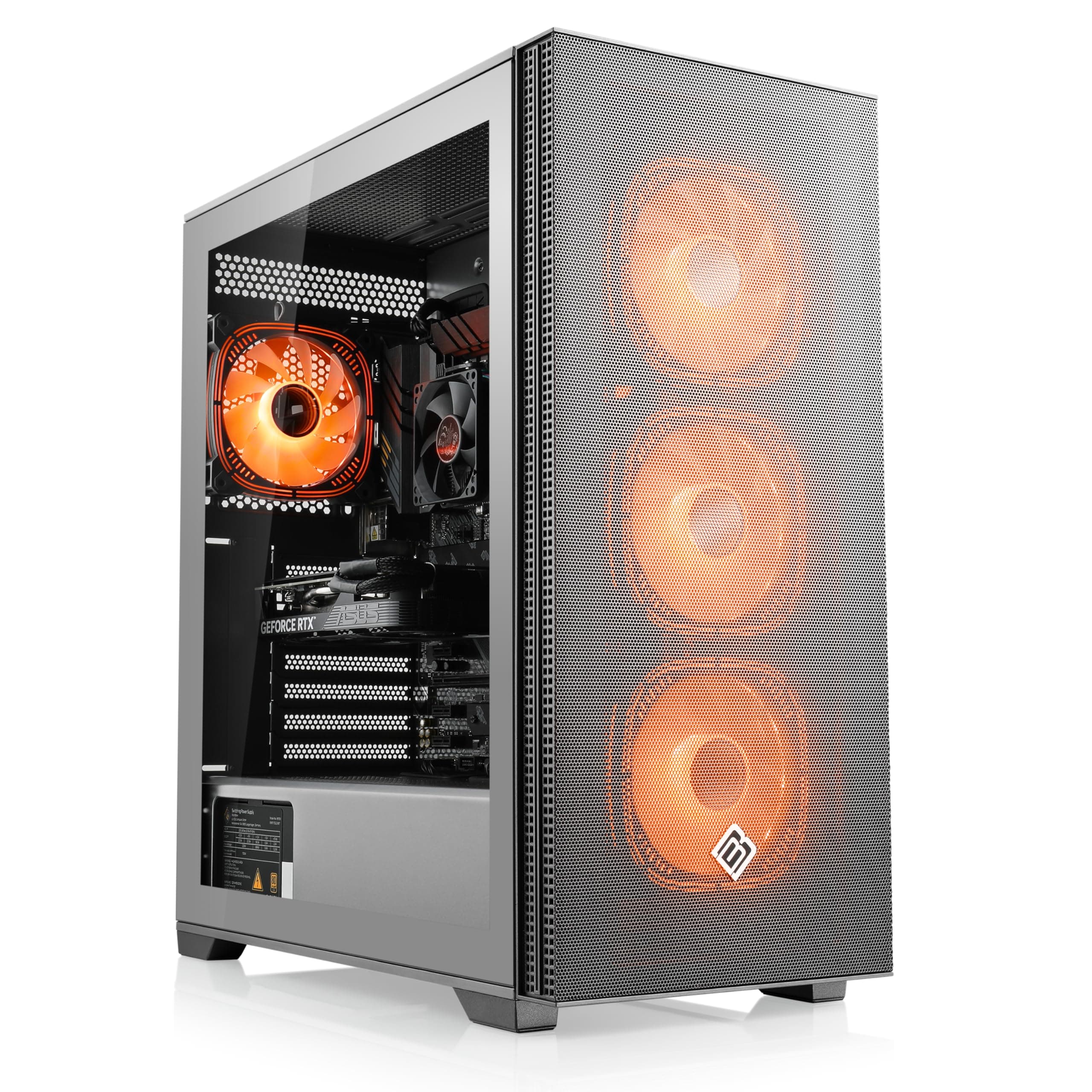 Gaming PC mit Windows 11 Home | AMD Ryzen 5 5500 6x3.6GHz | RTX 5060 | 2000GB M.2 NVMe | 64GB DDR4 RAM | WLAN | Computer für Zocker, Gamer Desktop Rechner zum Spielen | A12068 Cronos II Gunmetal 2000.0 GB 64.0 GB RTX 5060 Windows 11 Home