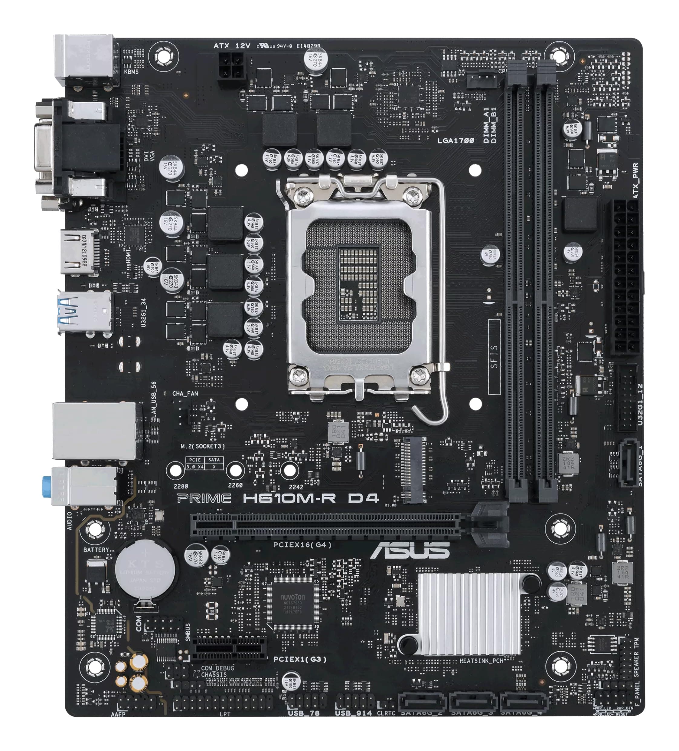 Scheda Madre - Asus - Prime H610M-R D4 - Lga 1700 - Ddr4 - Micro Atx Bild 2