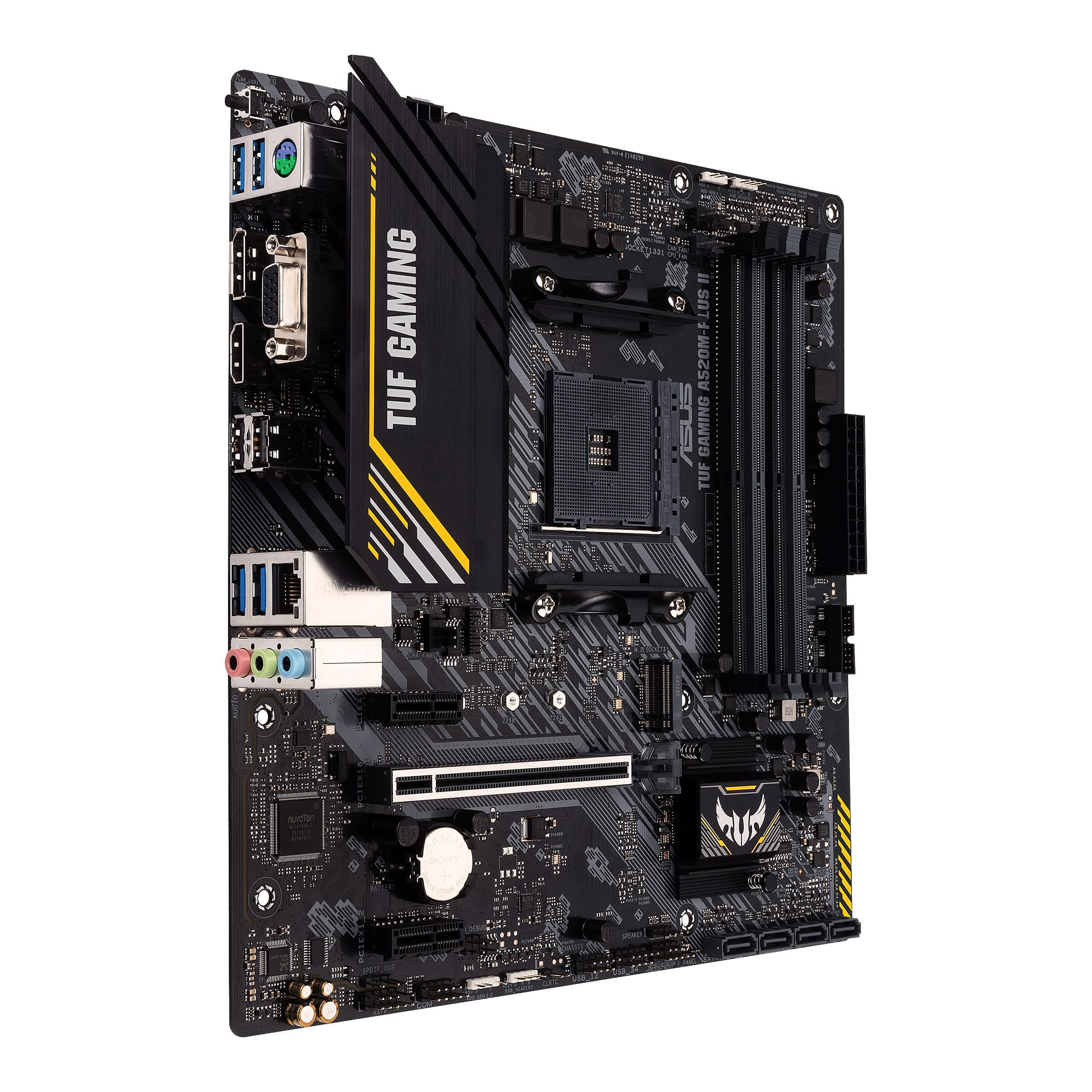 ASUS TUF Gaming A520M-Plus II Mainboard Sockel AM4 (AMD Ryzen, Micro-ATX, M.2, SATA 6Gbit/s, USB 3.2 Gen 2, Aura Sync) Bild 5