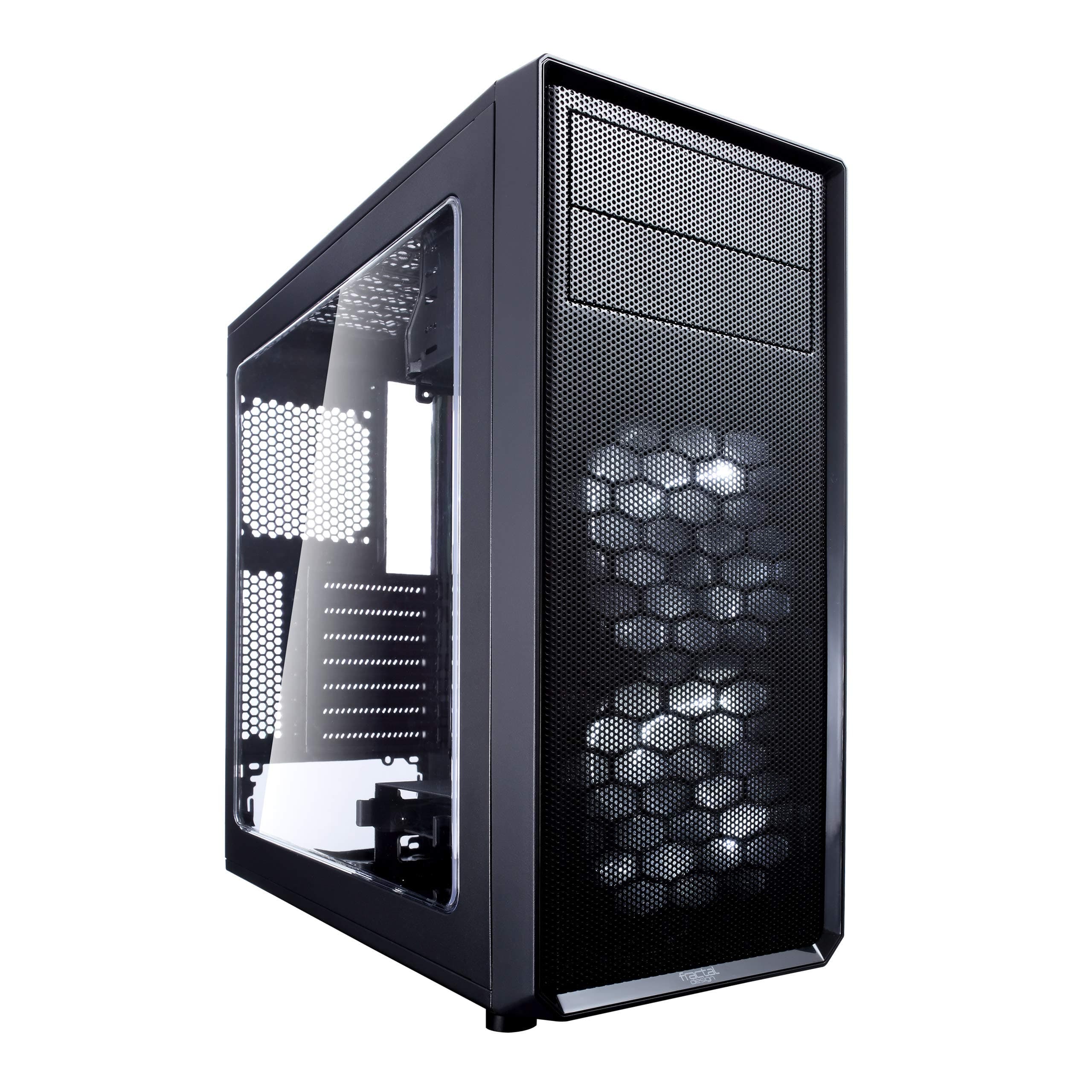 Fractal Design Focus G Black Window, PC Gehäuse (Midi Tower mit seitlichem Fenster) Case Modding für (High End) Gaming PC, schwarz