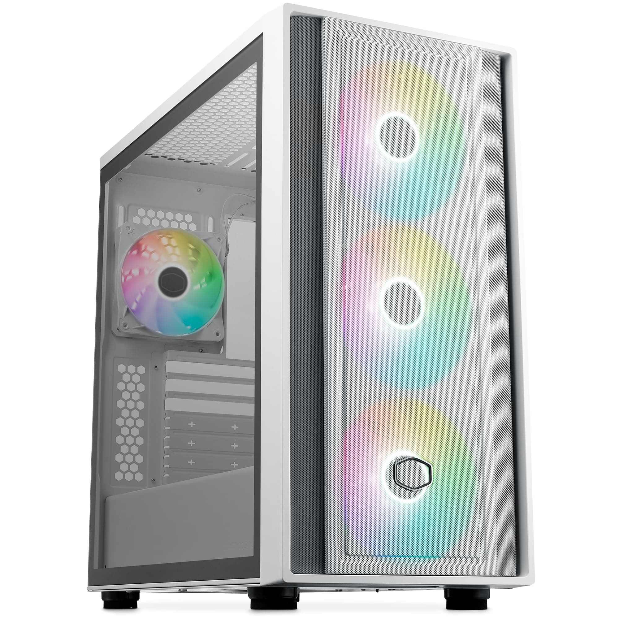 Cooler Master MasterBox 600 RGB Full Tower Cristal Templado USB-C Blanca White MasterBox 600